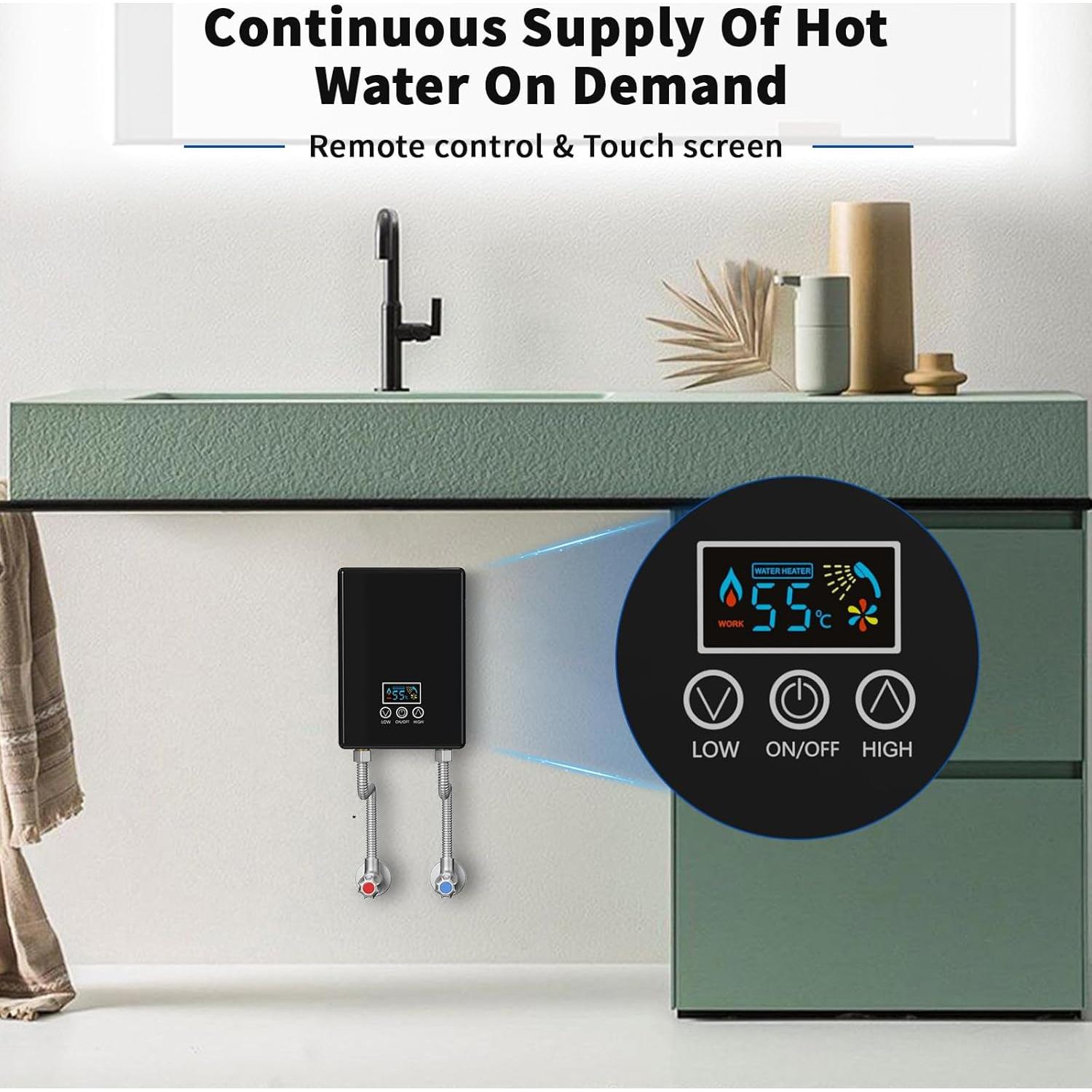 Calentador de Agua Eléctrico Sin Tanque Kweetle 5500W 110V