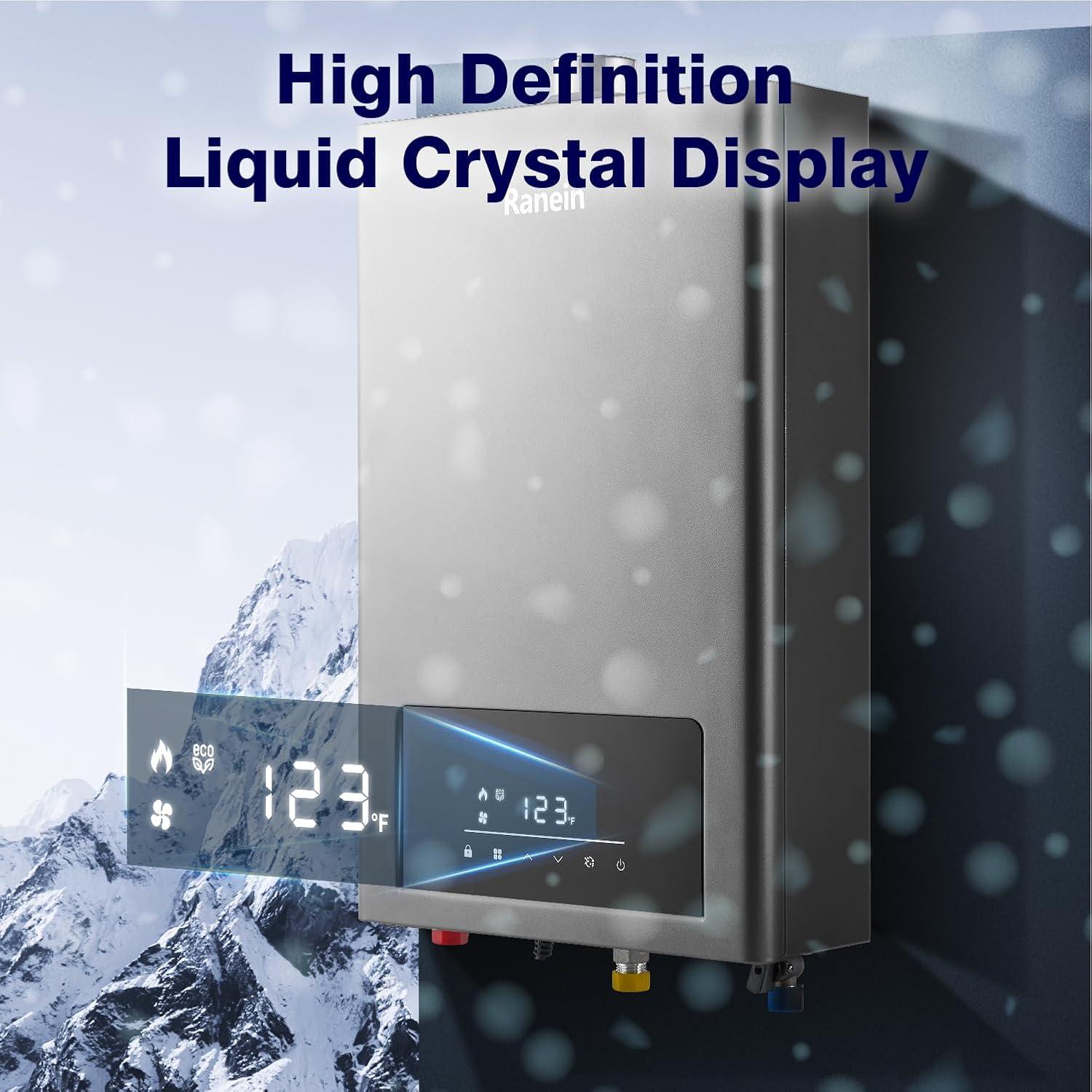 Calentador de Agua Sin Tanque Ranein 3.6 GPM 80,000 BTU Propano