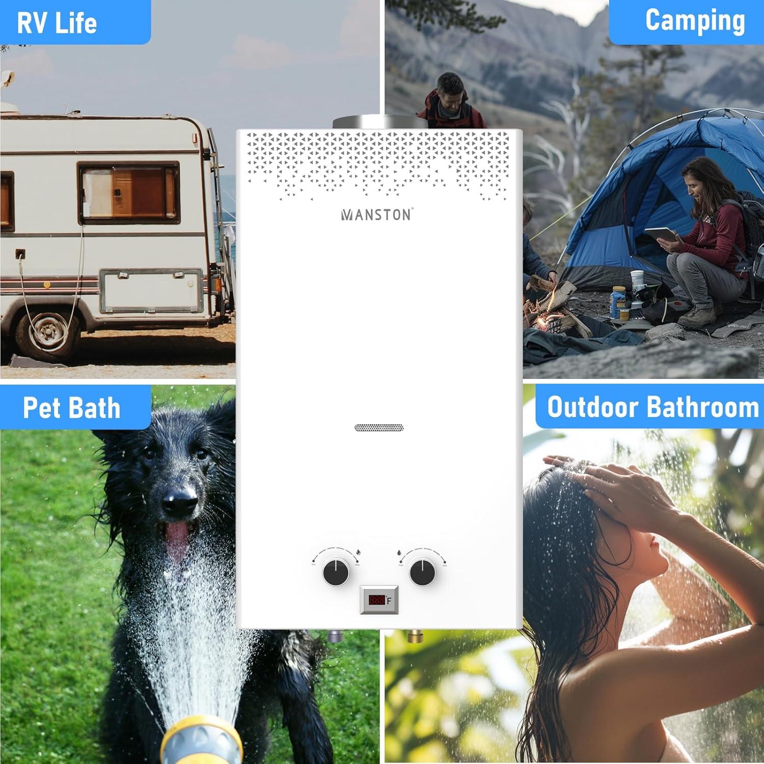 Calentador de Agua Sin Tanque VANSTON 12L para Exterior