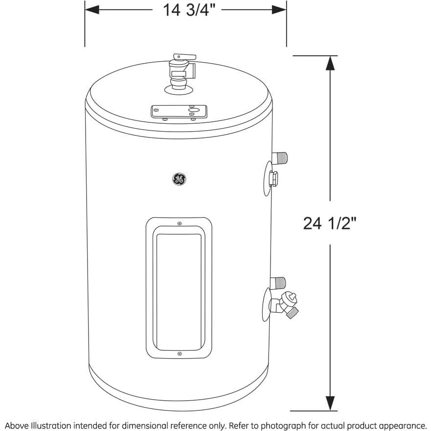 Calentador de Agua Eléctrico GE 37.85L con Termostato Ajustable