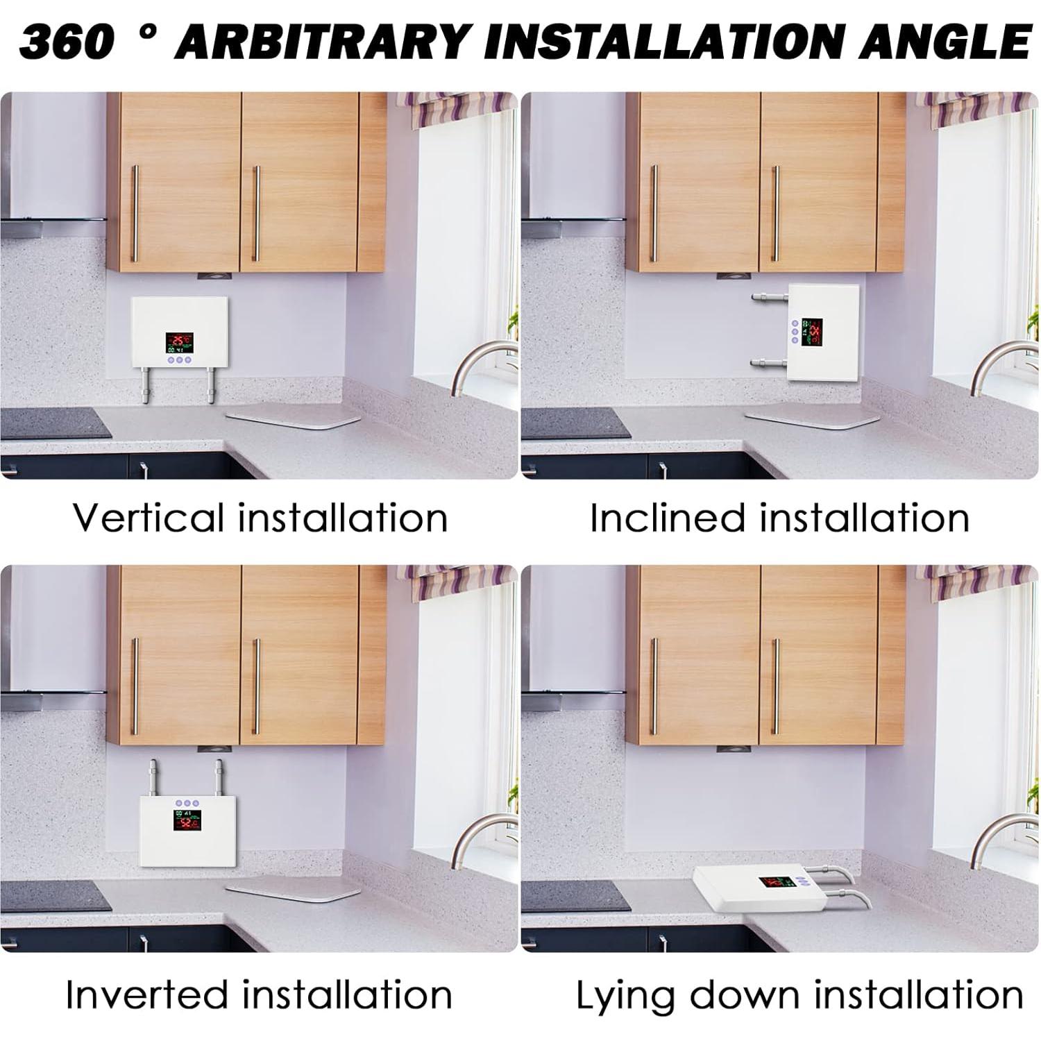 Calentador de Agua Mini Sin Tanque WWahuayuan 3000W Blanco