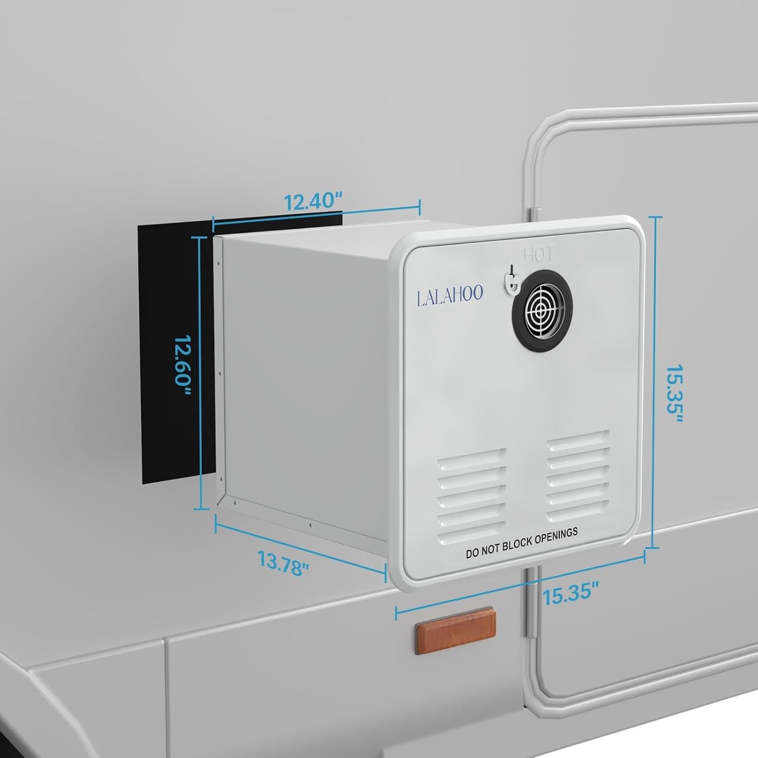 Calentador de Agua Sin Tanque LALAHOO 65000 BTU 3.9 GPM 12V