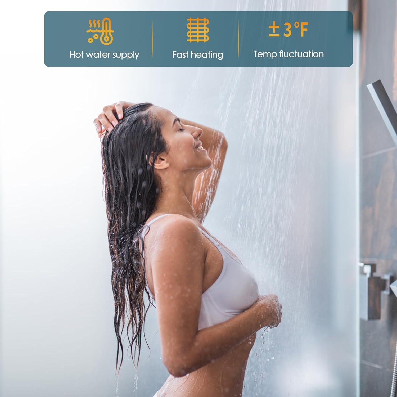 Calentador de Agua Sin Tanque LALAHOO 65000 BTU 3.9 GPM 12V