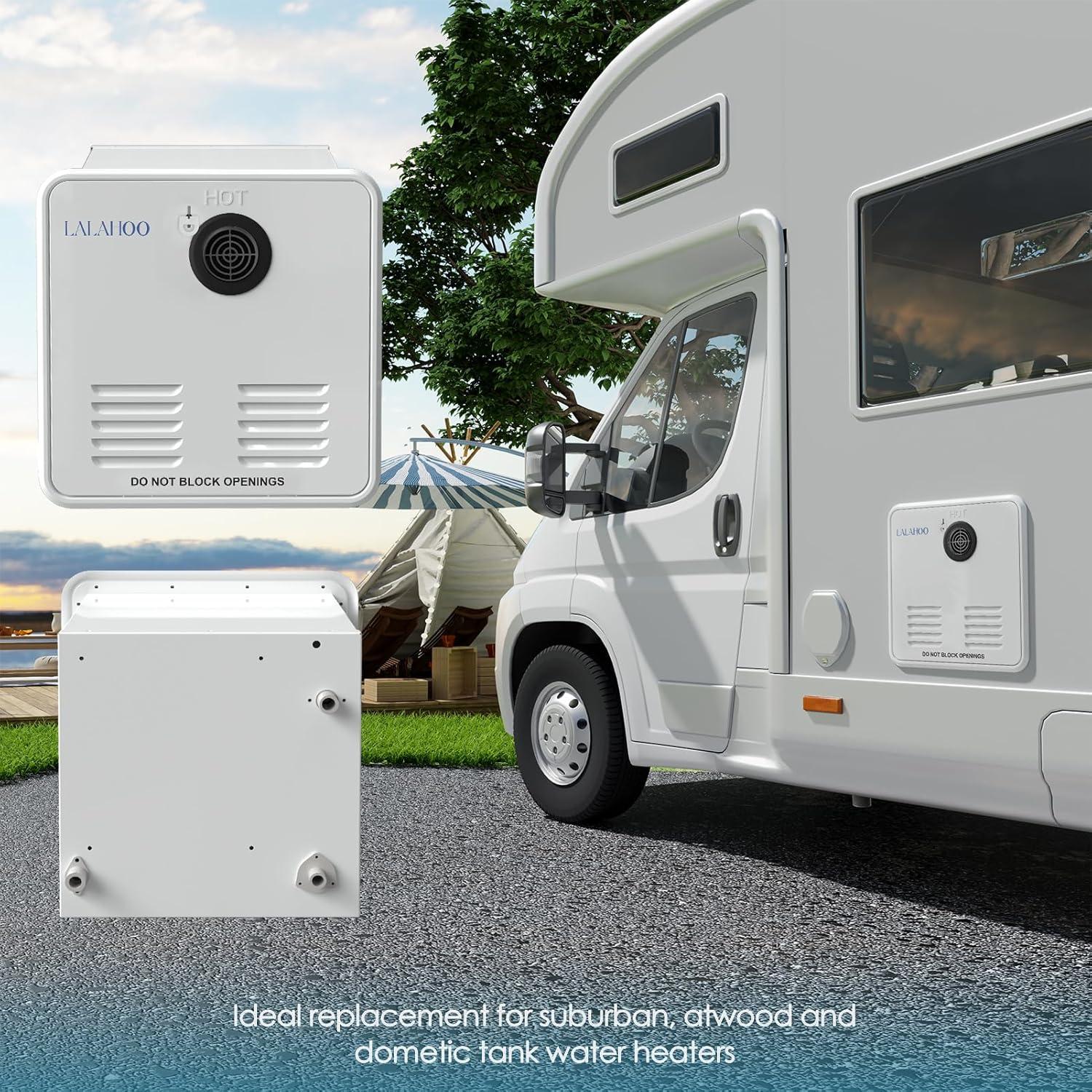 Calentador de Agua Sin Tanque LALAHOO 65000 BTU 3.9 GPM 12V