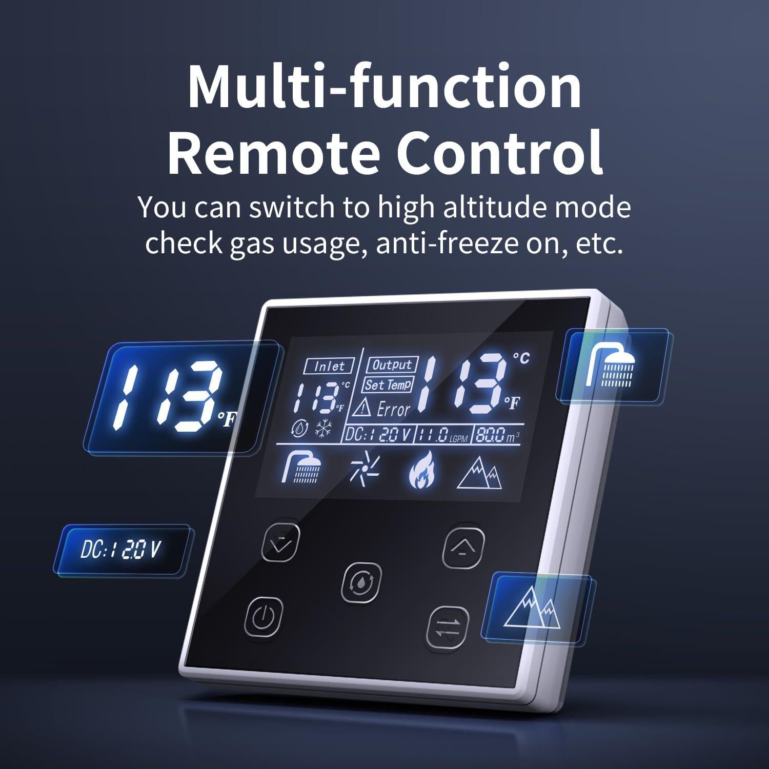 Calentador de Agua Sin Tanque Ranein 65,000 BTU 12V