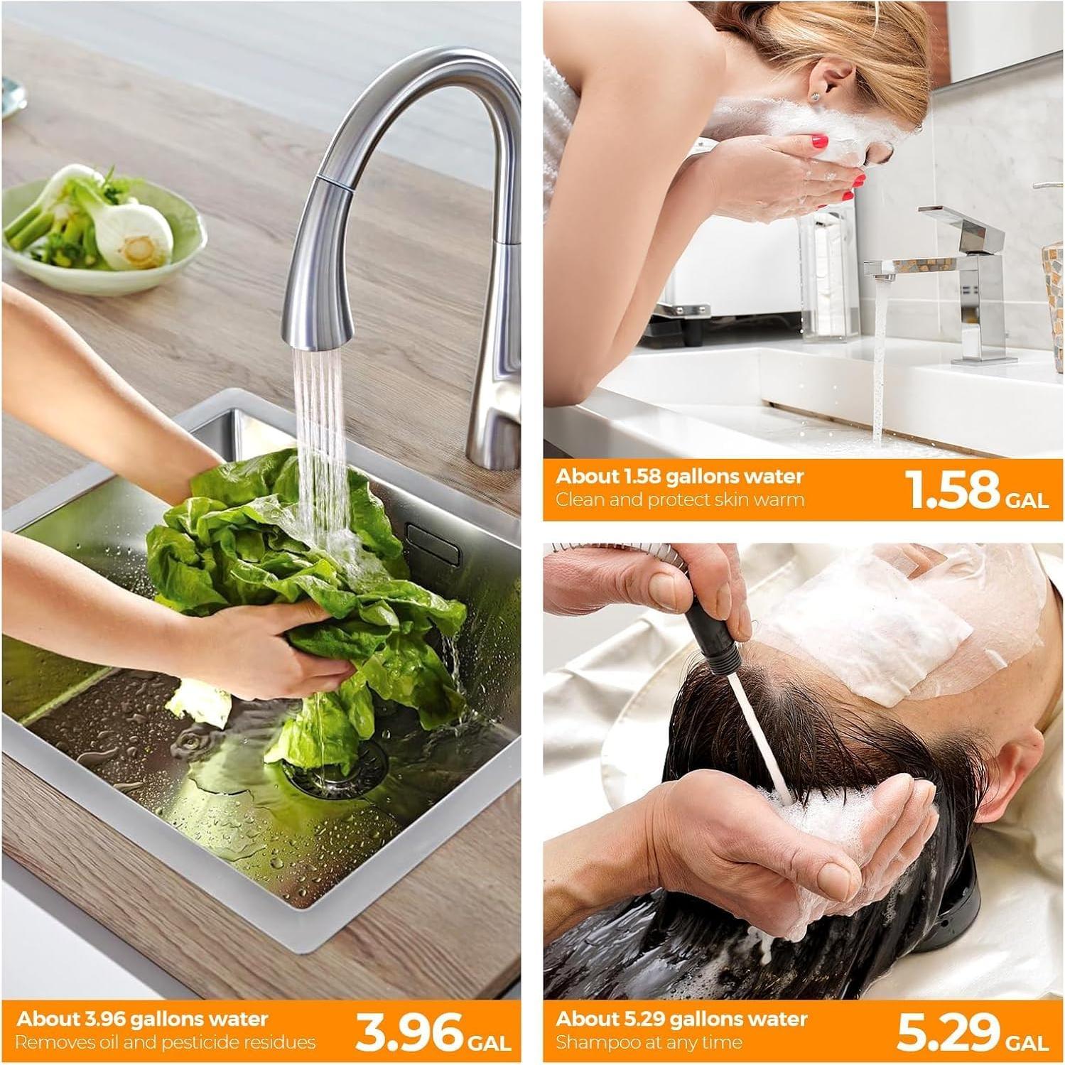 Calentador de Agua Eléctrico FOGATTI 9.46L 1440W Montaje Pared/Suelo