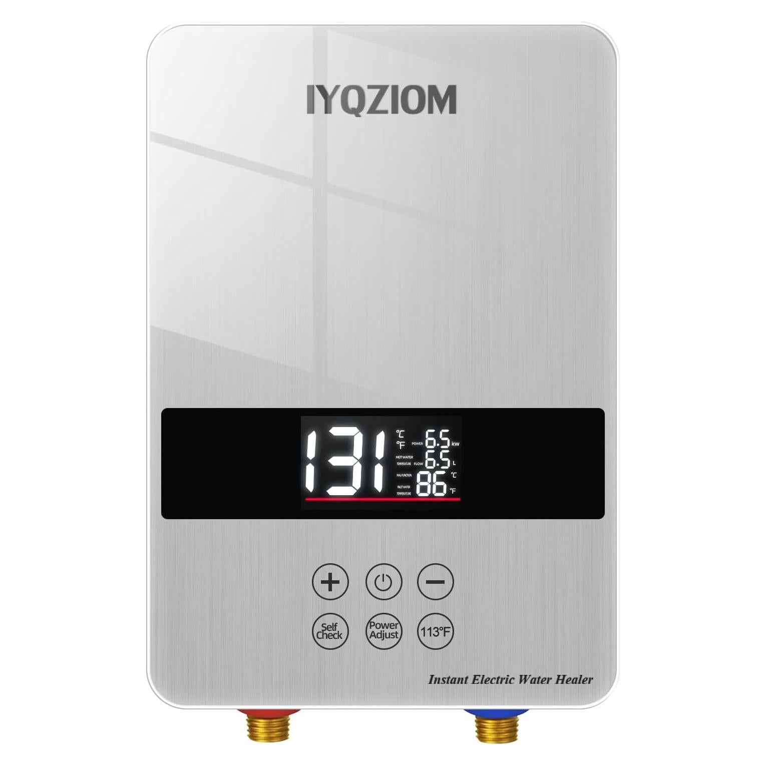 Calentador de Agua Eléctrico Instantáneo IYQZIOM 6.5KW 240V