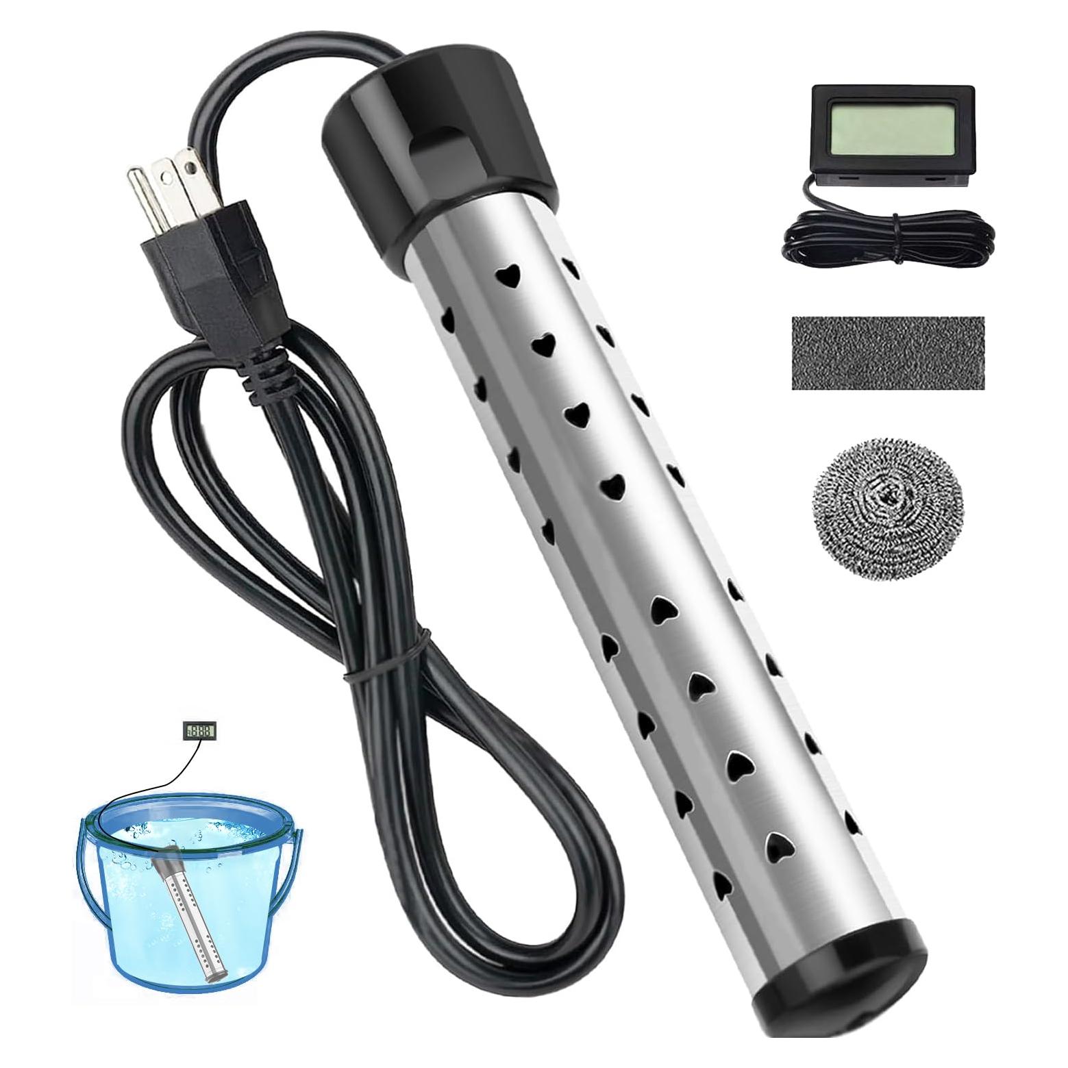 Calentador de Agua Inmerso Eléctrico MIAOJIE 2000W Acero Inoxidable