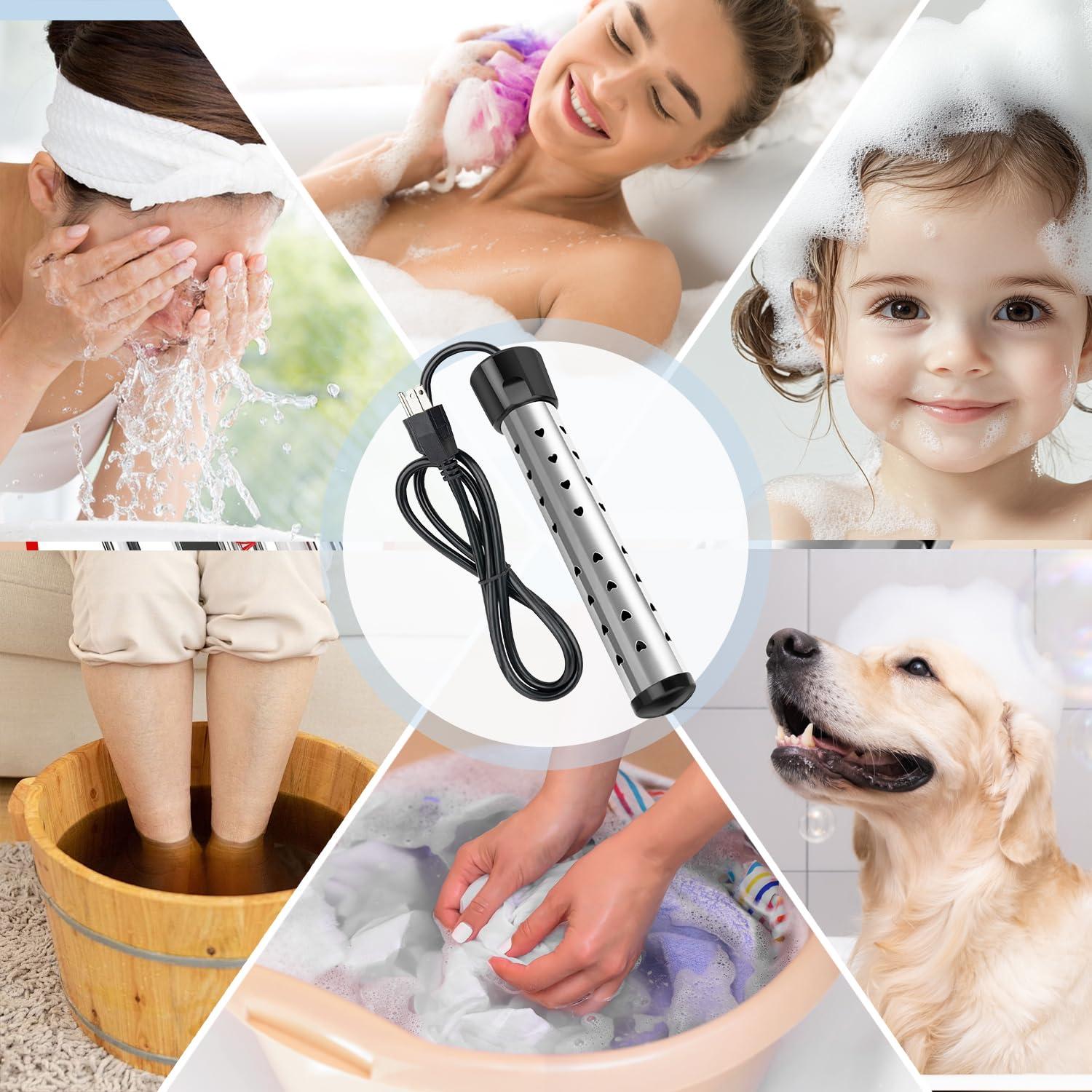 Calentador de Agua Inmerso Eléctrico MIAOJIE 2000W Acero Inoxidable