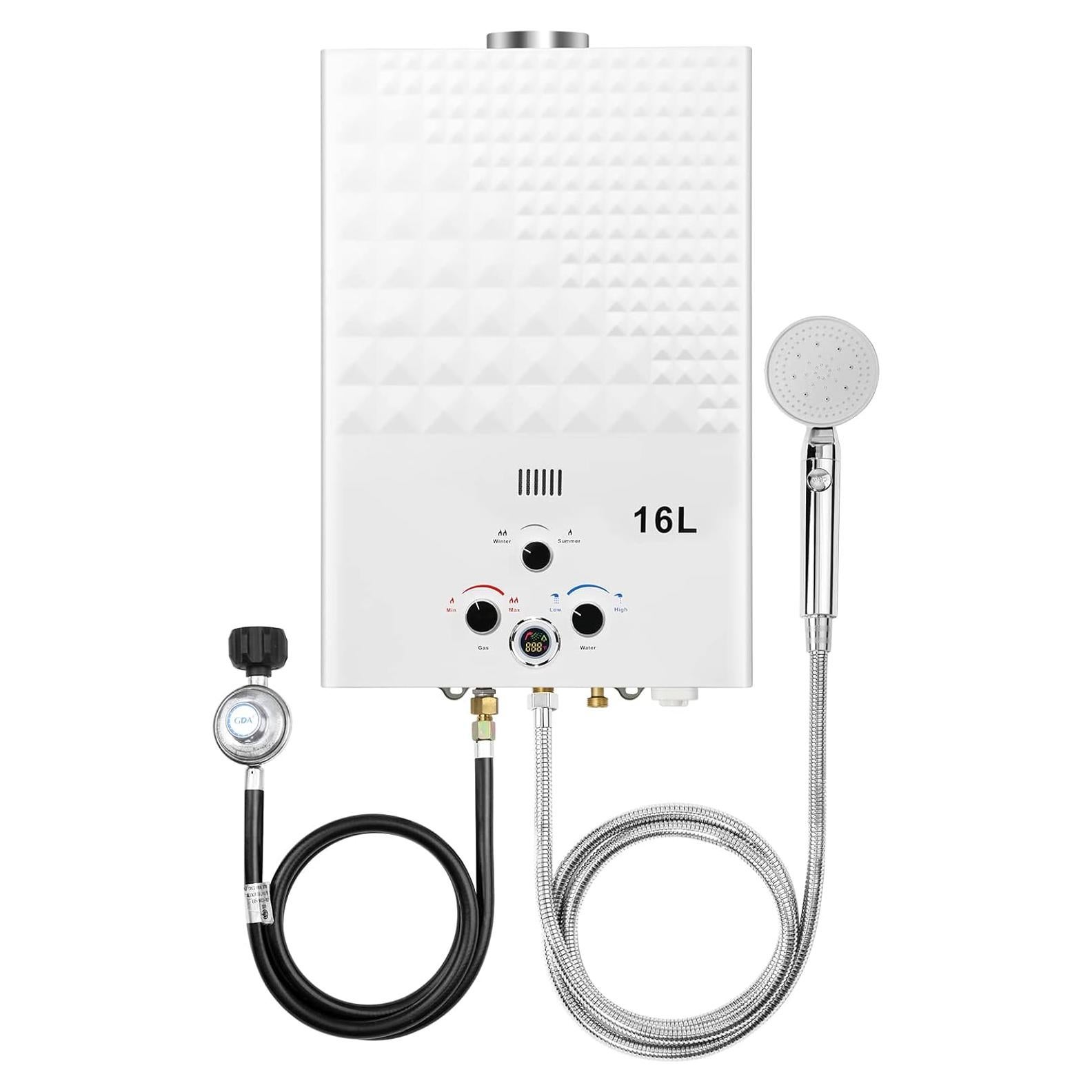 Calentador de Agua Sin Tanque FORIMO 16L Portátil Gas Instantáneo