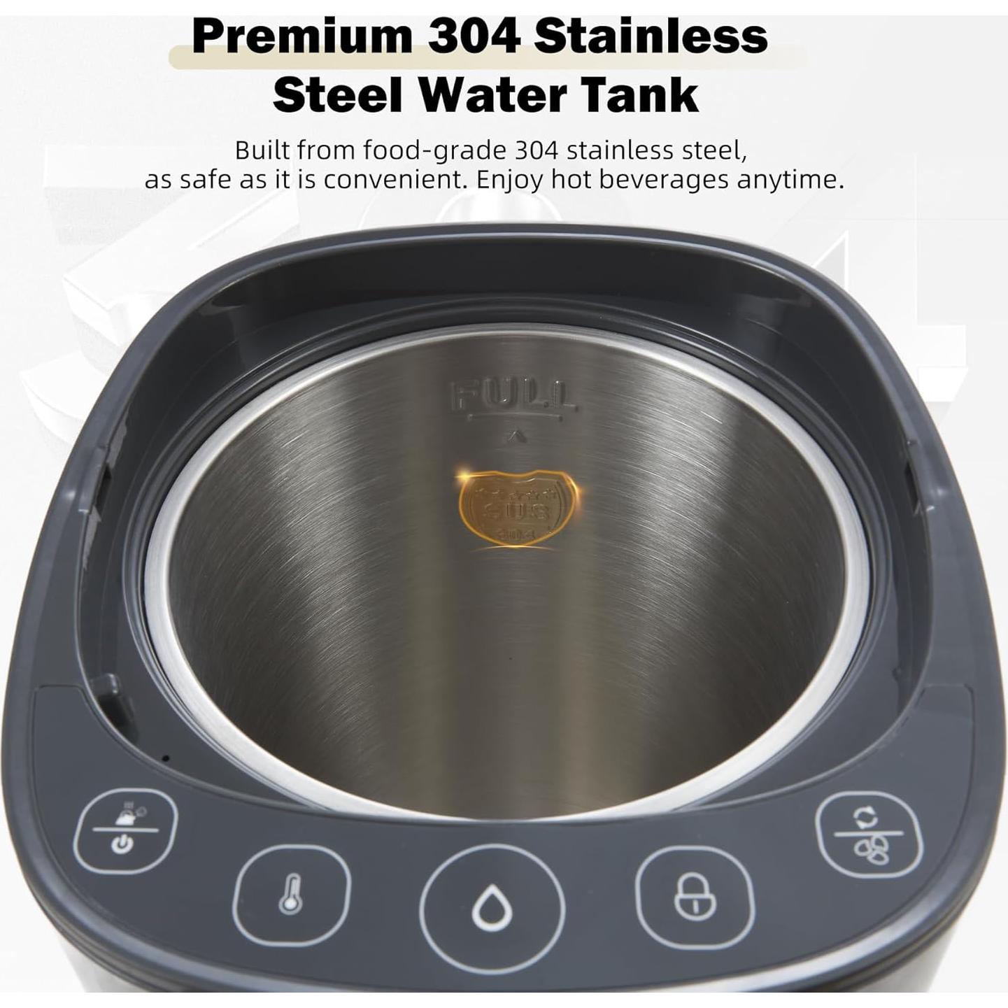 Hervidor de Agua Eléctrico OCTAVO 5L Acero Inoxidable 700W