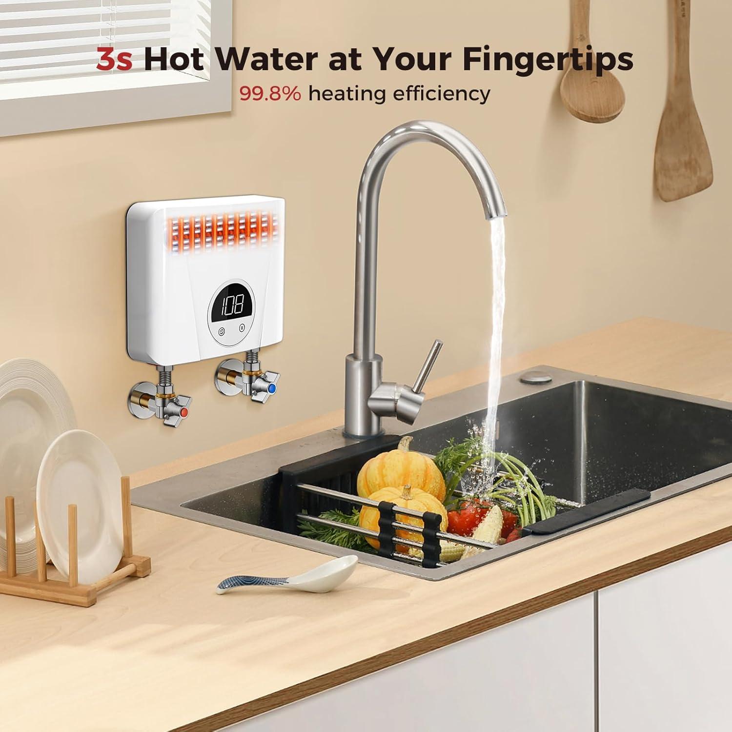 Calentador de Agua Eléctrico Sin Tanque Camplux 3.5kW 120V