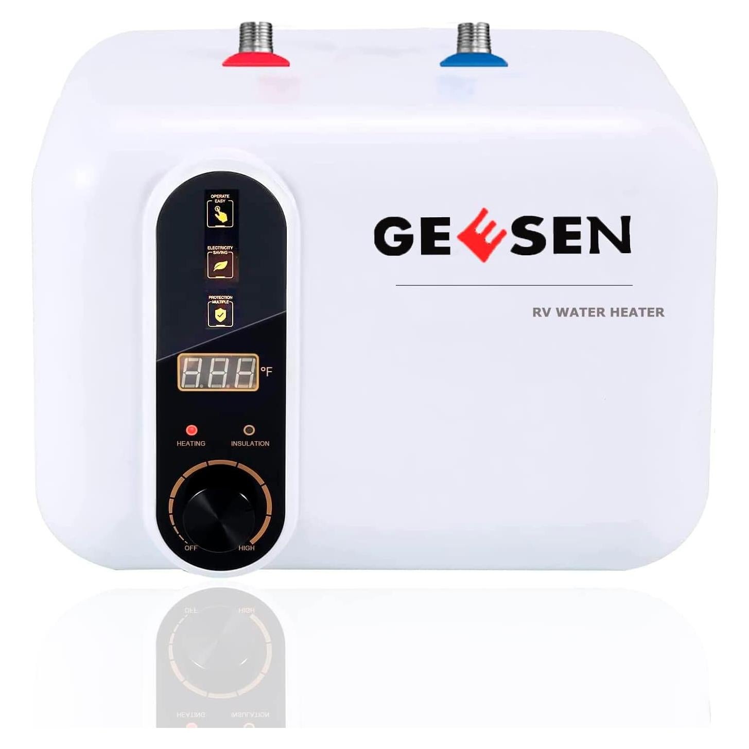 Calentador de Agua Eléctrico GEESEN 3.5 Galones 1.5KW Compacto