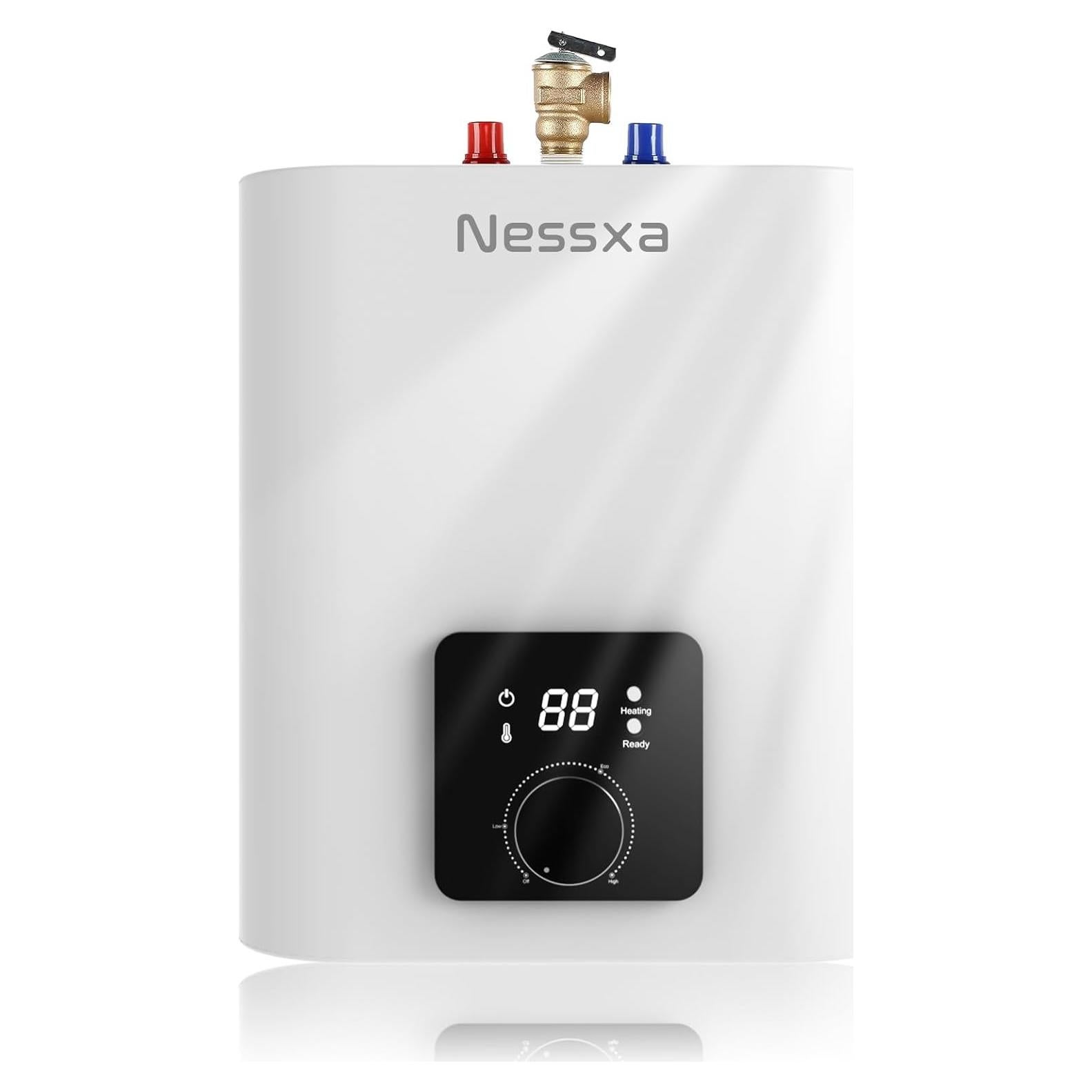 Calentador de Agua Eléctrico Mini Tanque Nessxa 6.06L 1500W