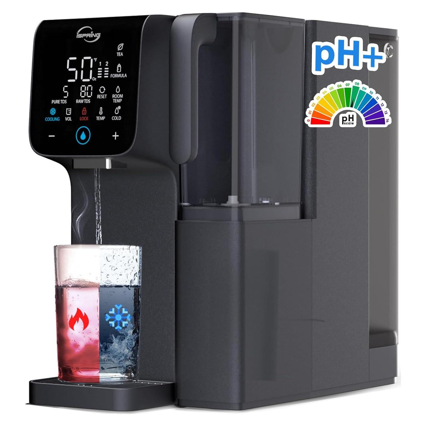 Sistema de Ósmosis Inversa iSpring RCD100HCG Caliente y Frío