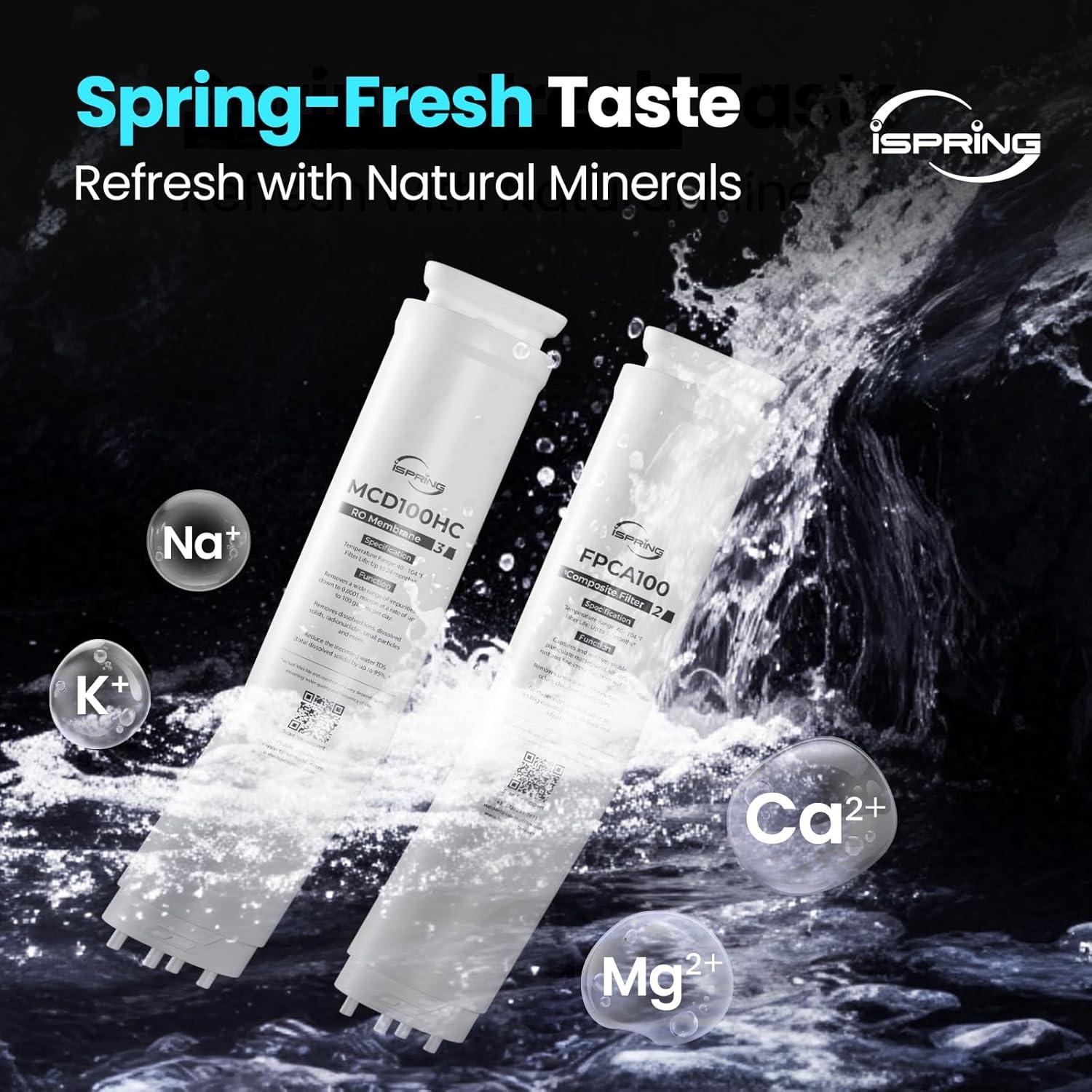 Sistema de Ósmosis Inversa iSpring RCD100HCG Caliente y Frío