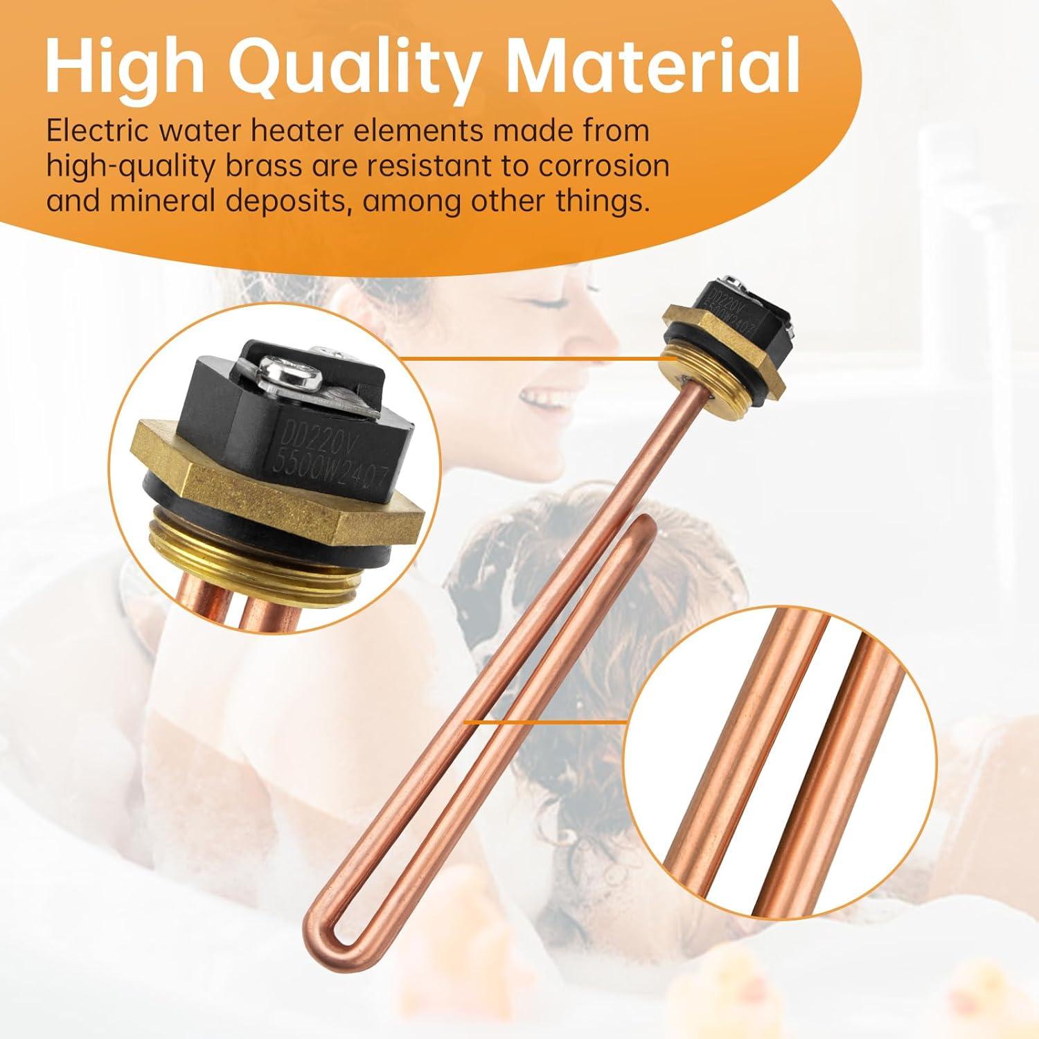 Elemento Calentador Agua Eléctrico DuckcowsC HE 55220 5500W