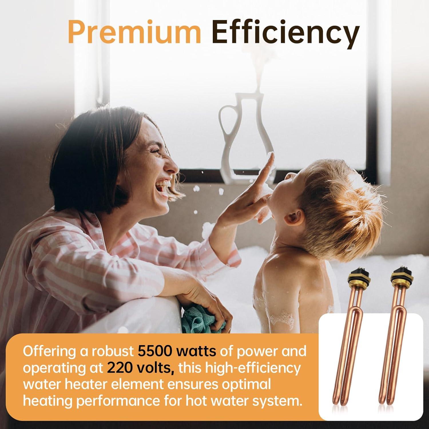 Elemento Calentador Agua Eléctrico DuckcowsC HE 55220 5500W