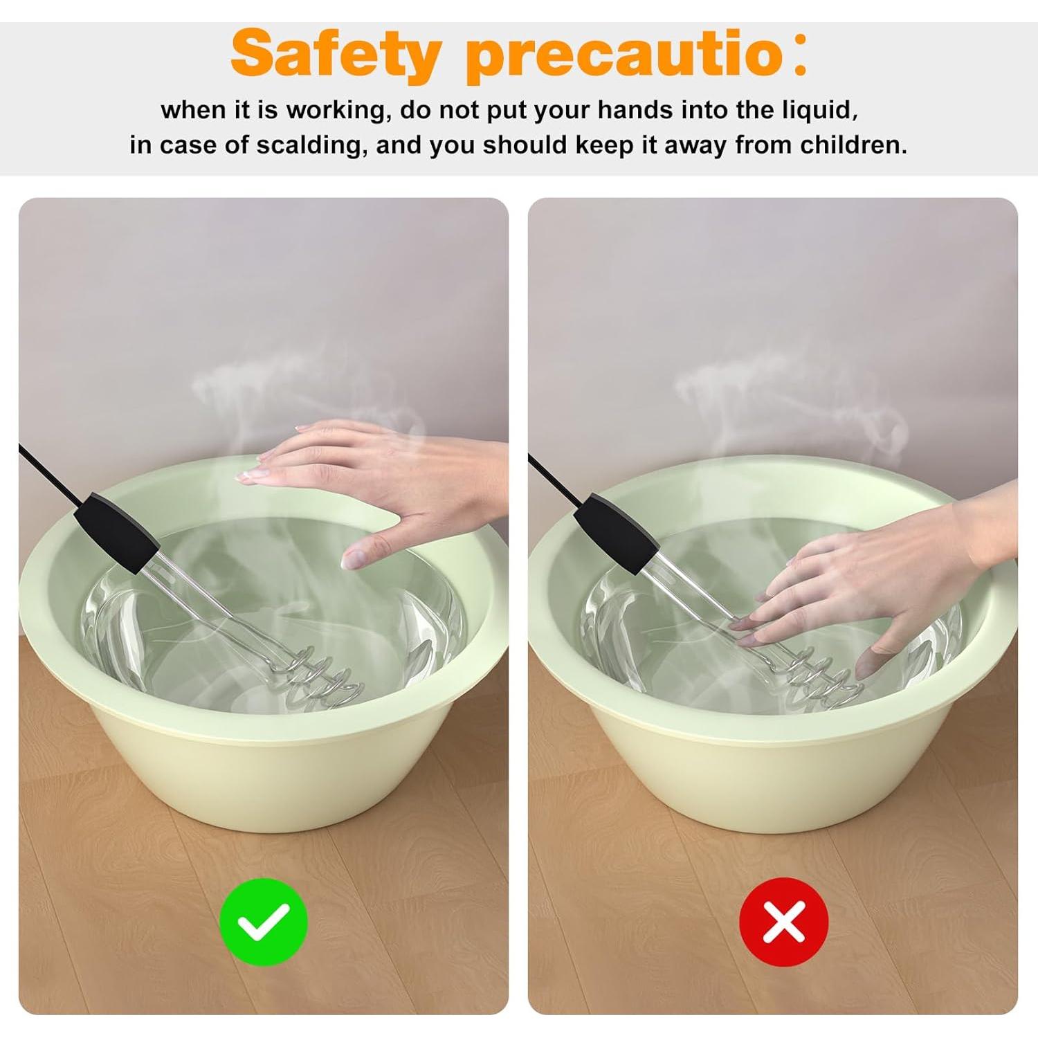 Calentador de Agua Eléctrico Portátil RO6G 1000W 10"