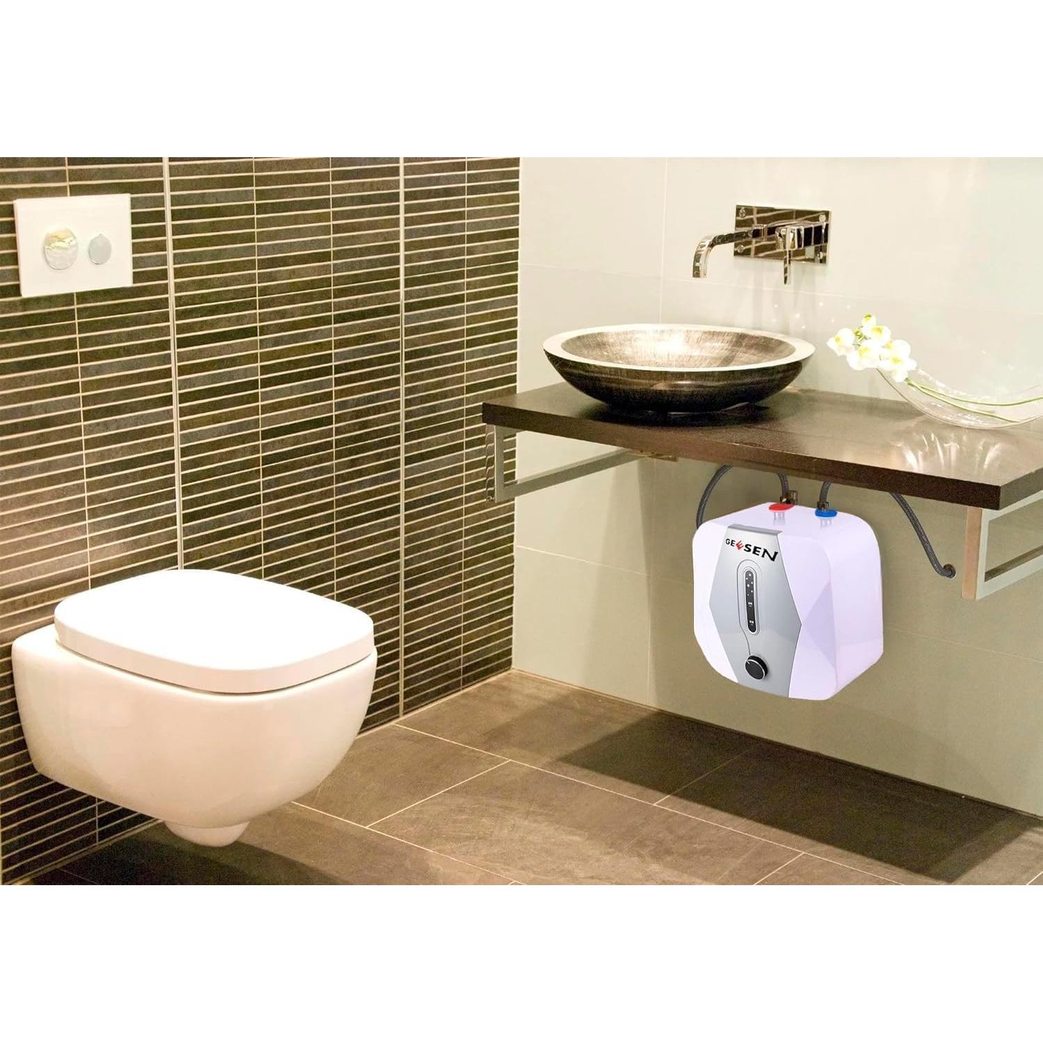 Calentador de Agua Instantáneo GEESEN 10L 1500W Pared Gris