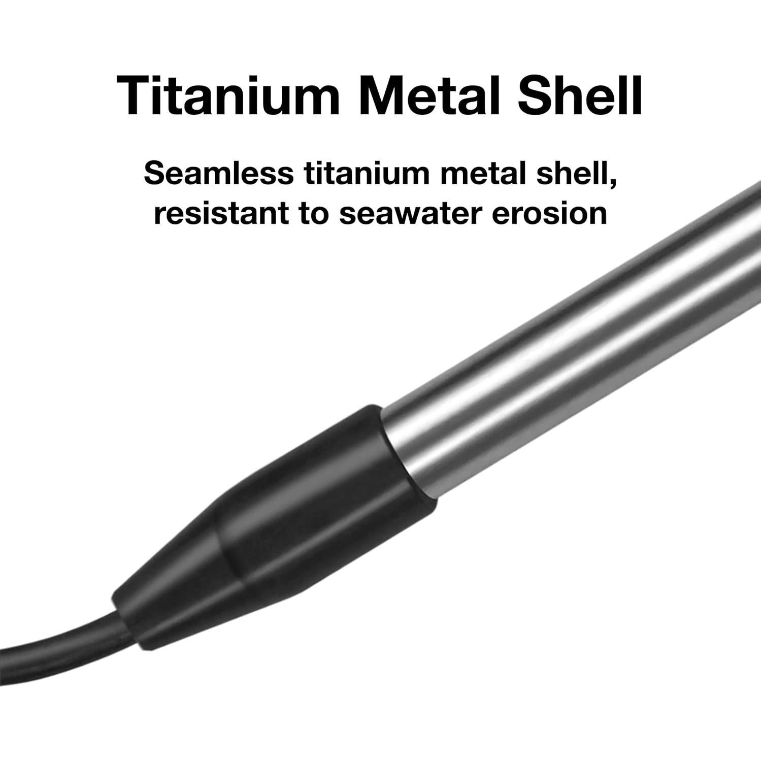 Calentador de Agua Eléctrico Inmerso Titanio 1300W 27.94cm