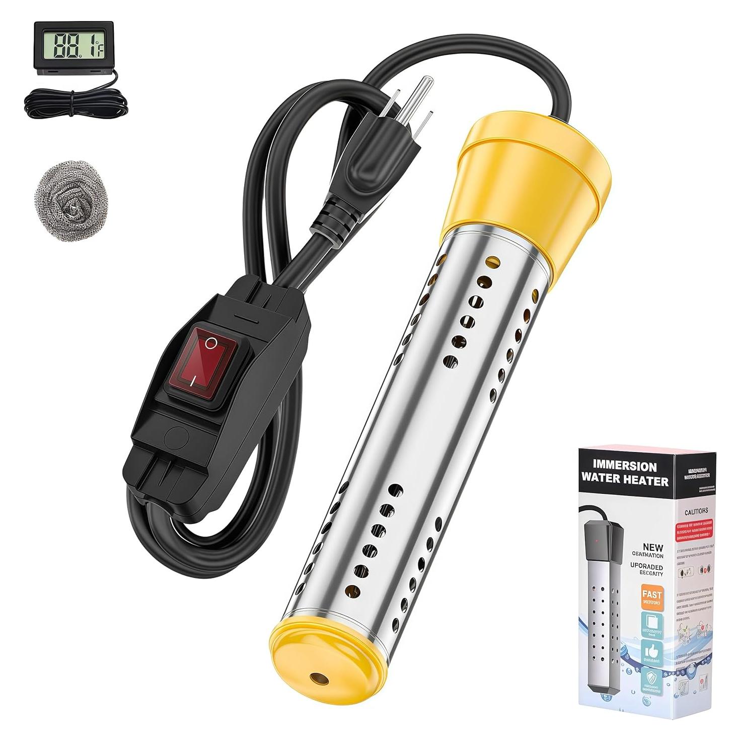 Calentador de Agua de Inmersión KIRFOLUC 2000W para Piscinas