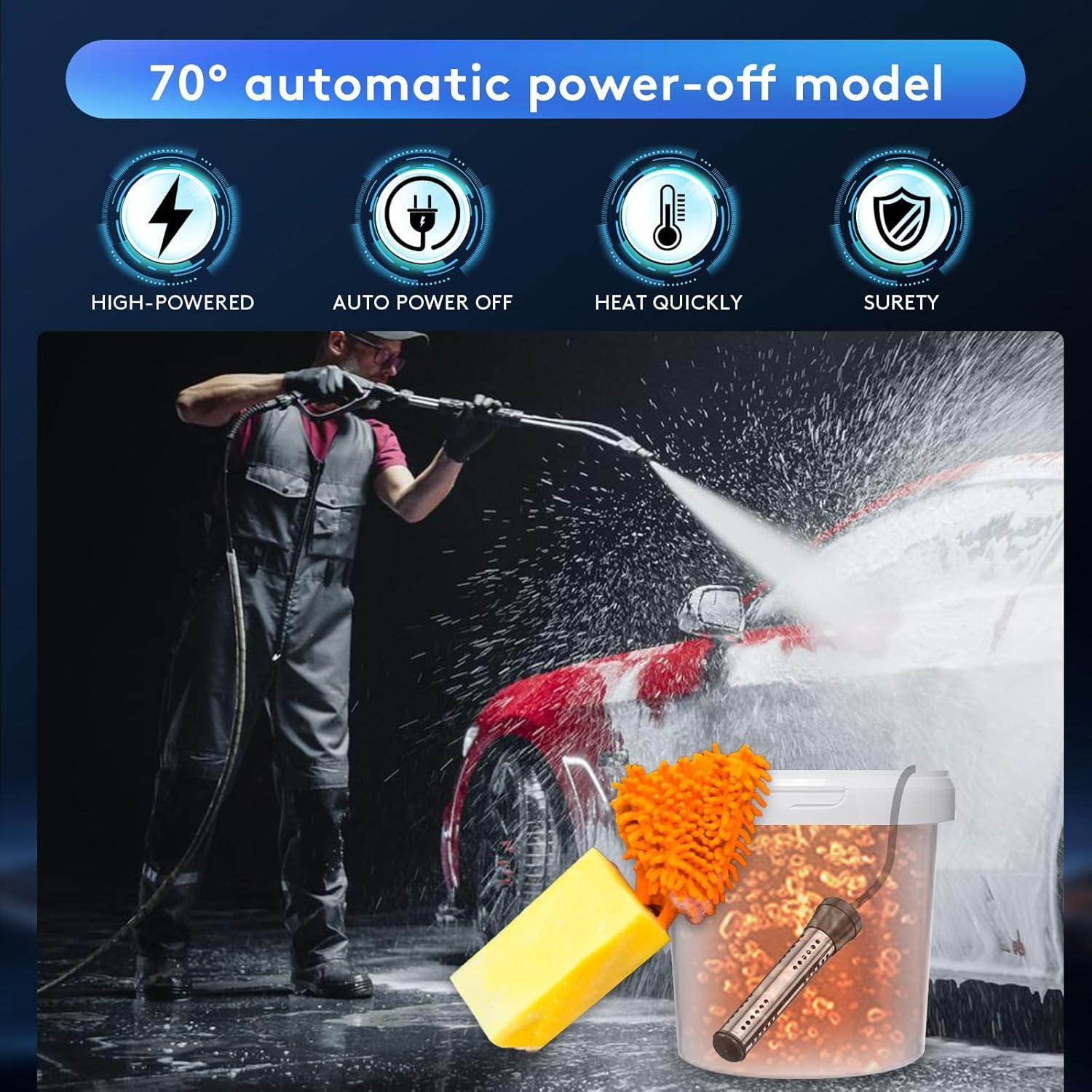 Calentador de Agua de Inmersión KIRFOLUC 2000W para Piscinas