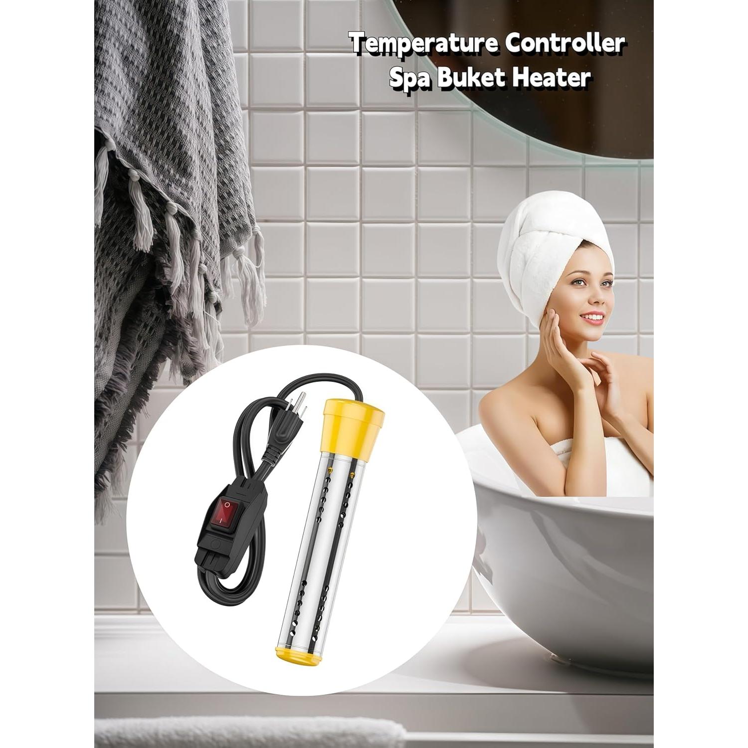 Calentador de Agua de Inmersión KIRFOLUC 2000W para Piscinas