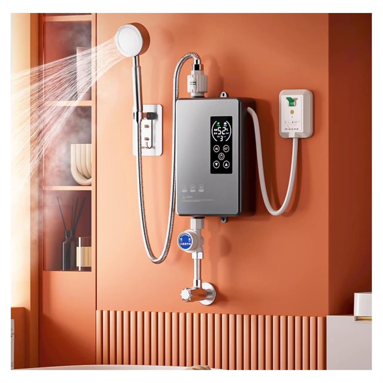 Calentador de Agua Instantáneo Eléctrico ALisasin 3500W Montado en Pared