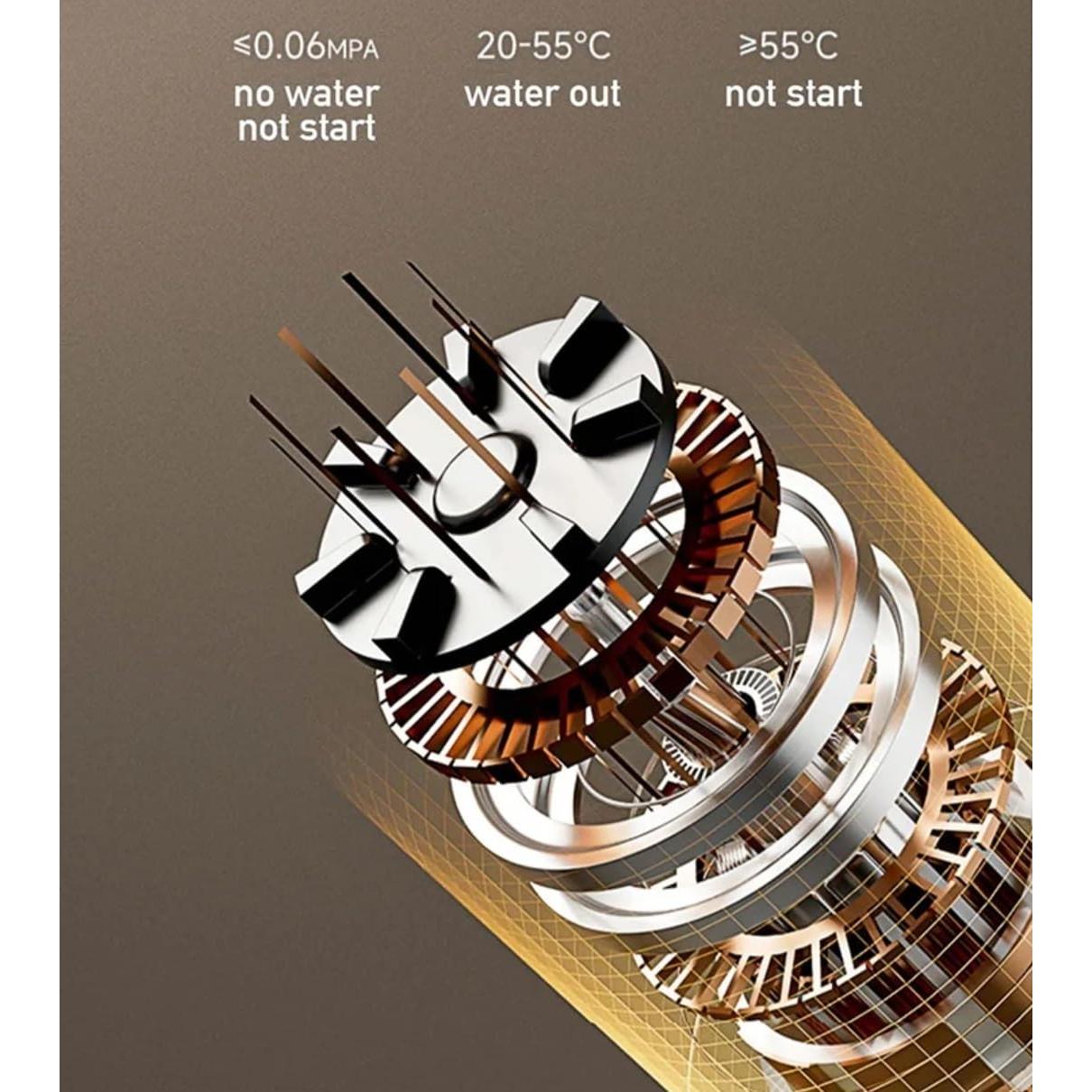 Calentador de Agua Instantáneo Eléctrico ALisasin 3500W Montado en Pared