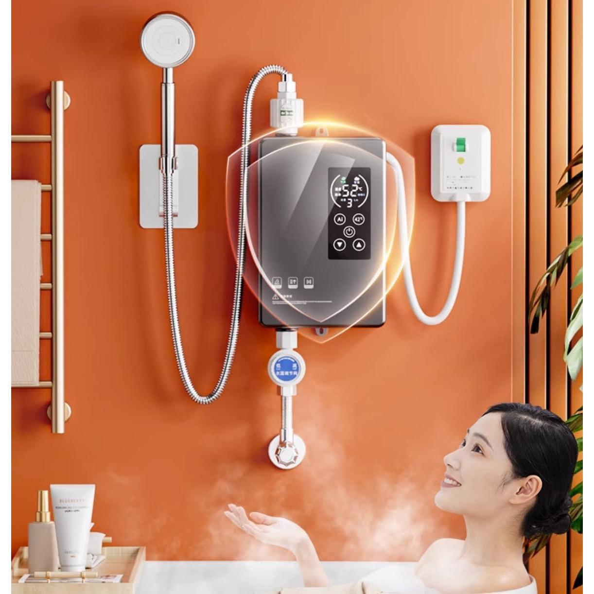 Calentador de Agua Instantáneo Eléctrico ALisasin 3500W Montado en Pared