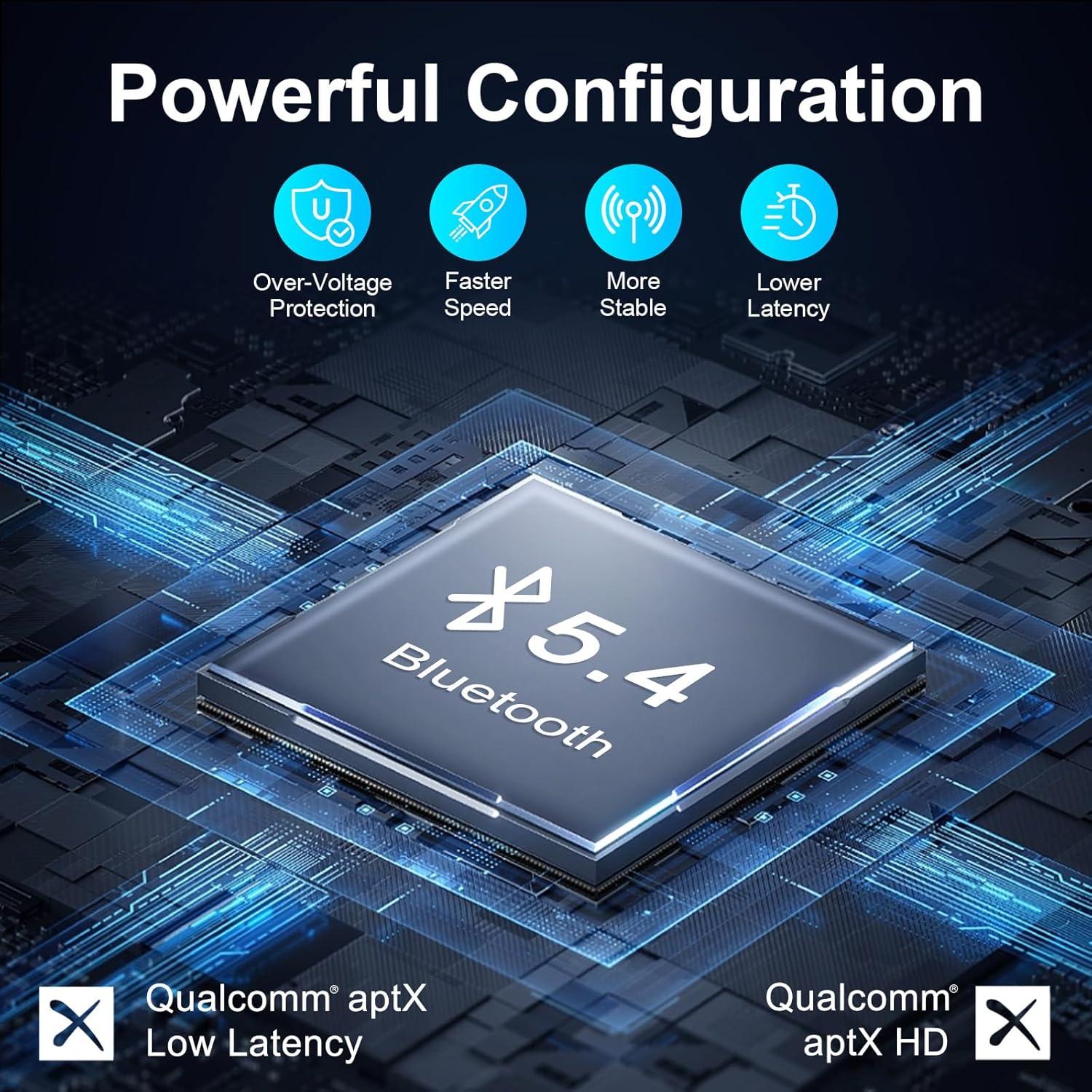 Transmisor Receptor Bluetooth 5.4 Xmagpot T3 - Audio HD, Doble Conexión