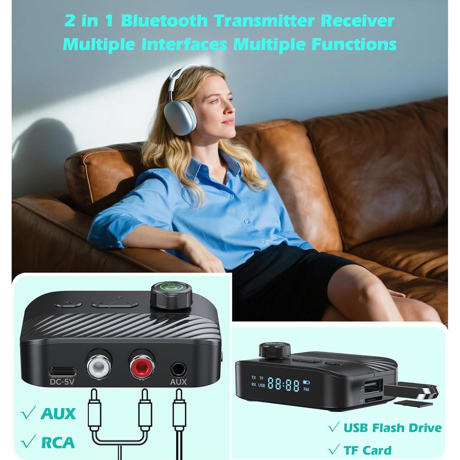 Transmisor Bluetooth KAIY C68 para TV a Auriculares 99.7g