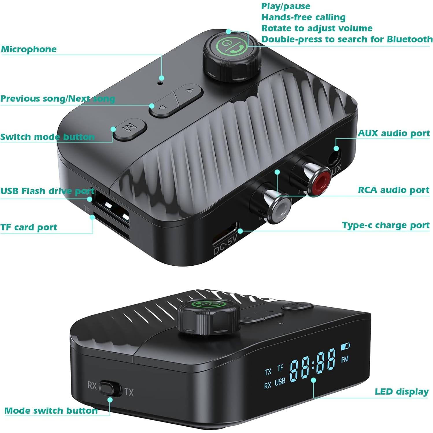 Transmisor Bluetooth KAIY C68 para TV a Auriculares 99.7g