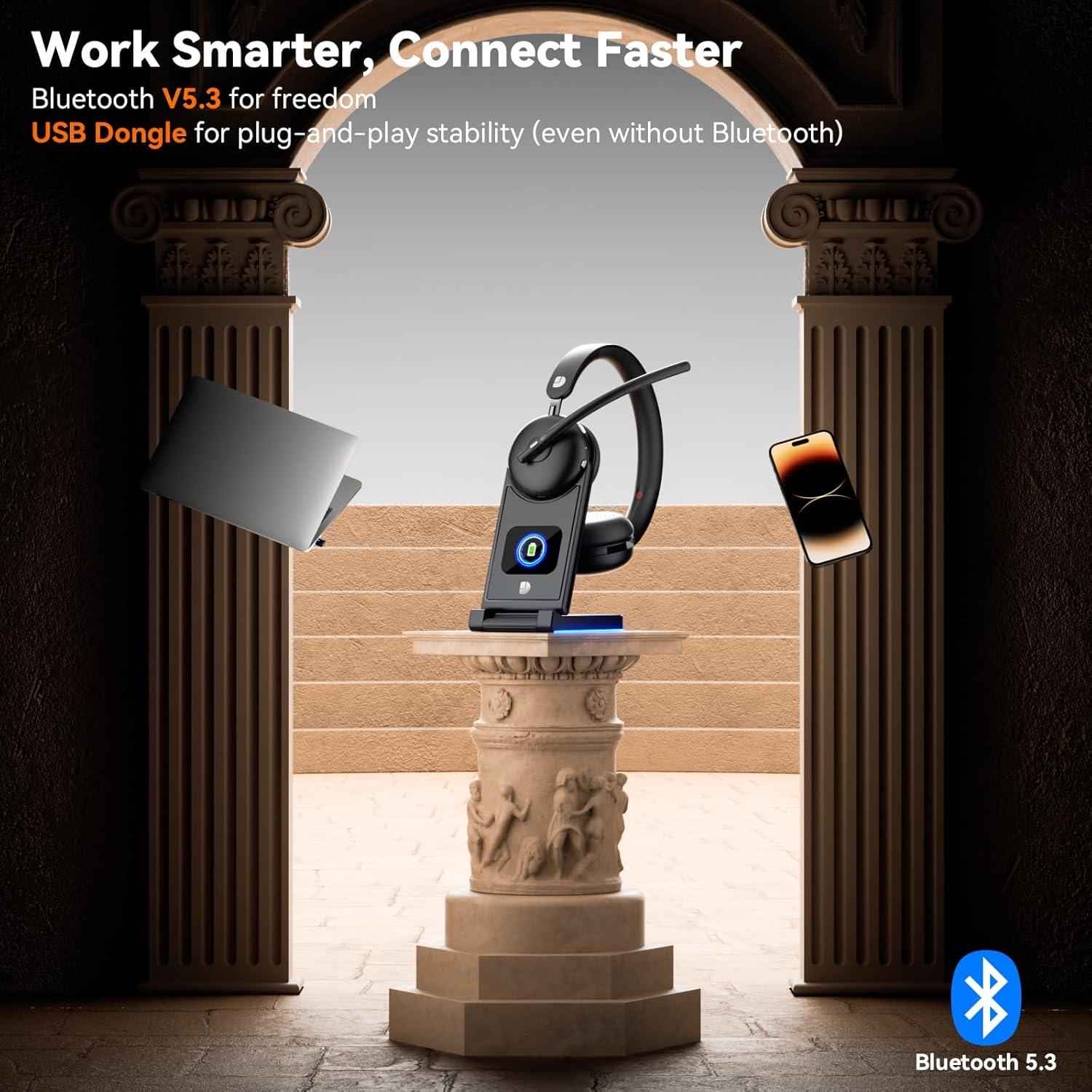 Auricular Inalámbrico Dytole DY107 con Micrófono y Cancelación de Ruido