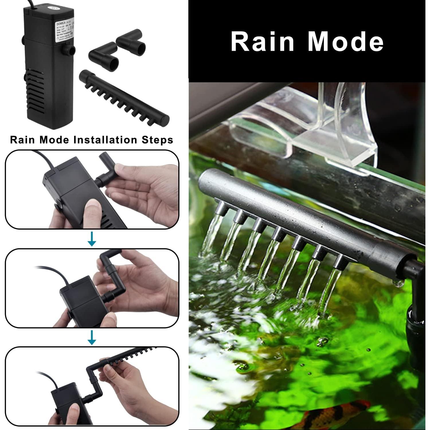 Filtro de Acuario Interno DOMICA 100GPH 5W para 19 a 57L