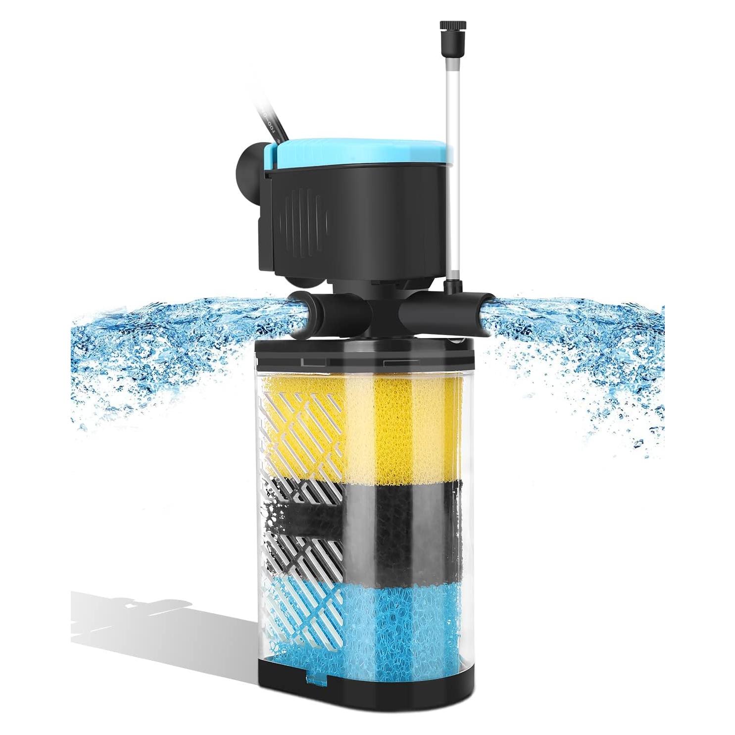 Filtro Interno AquaMiracle 3 Etapas para Acuarios 10-40 Gal