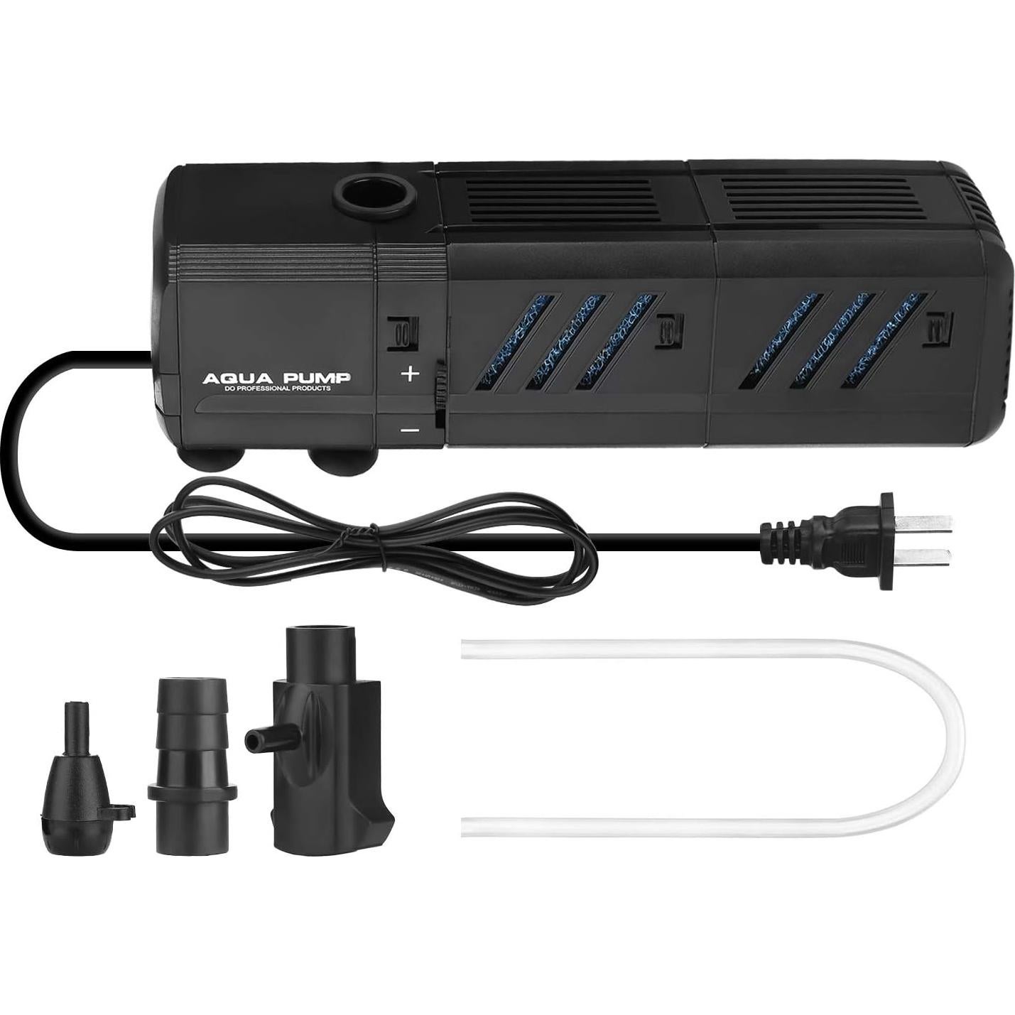 Filtro Interno Acuario NO.17 8W Ajustable 200 GPH 10-50 Galones