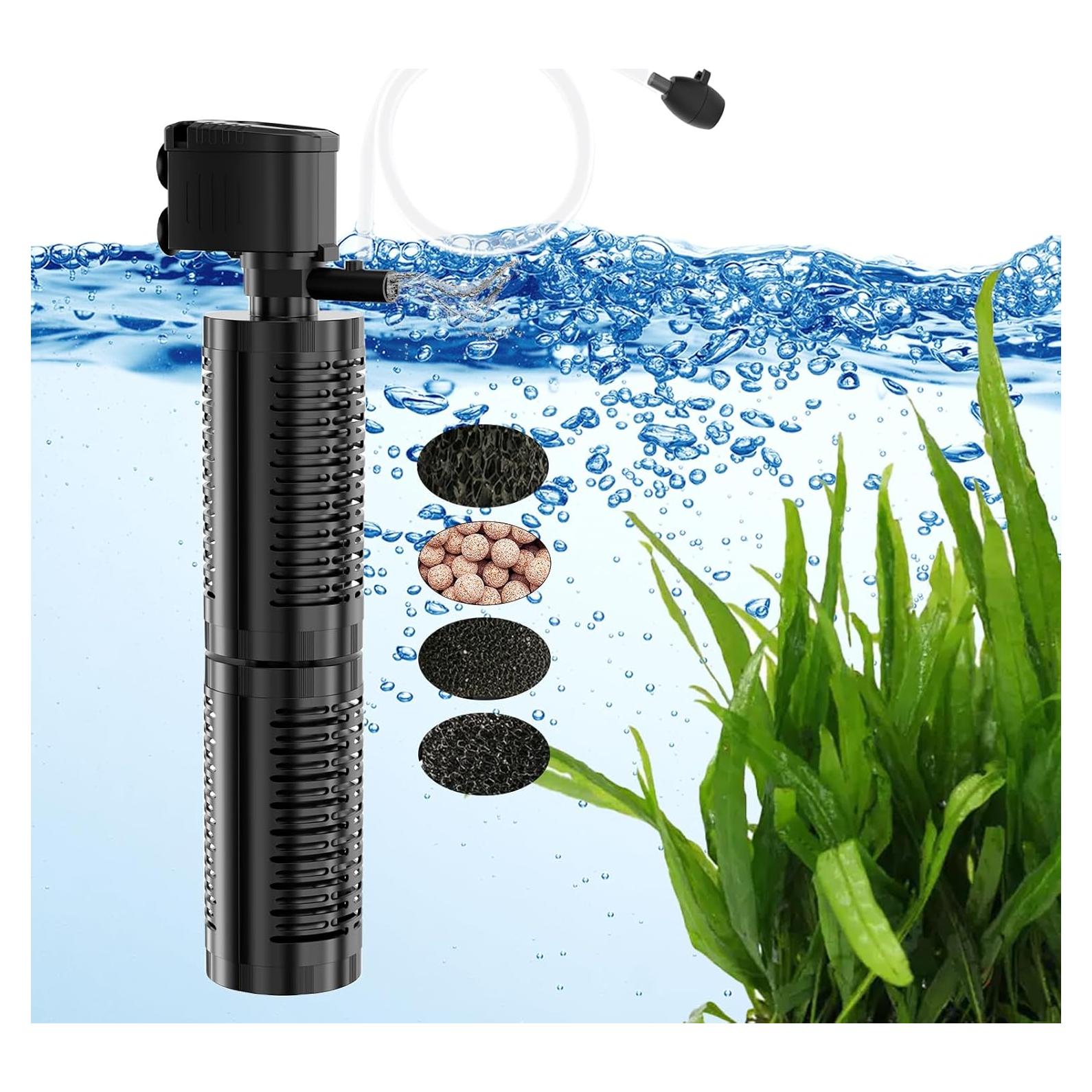 Filtro Interno AquaMiracle QR188 4 Etapas para Acuarios 151-265L