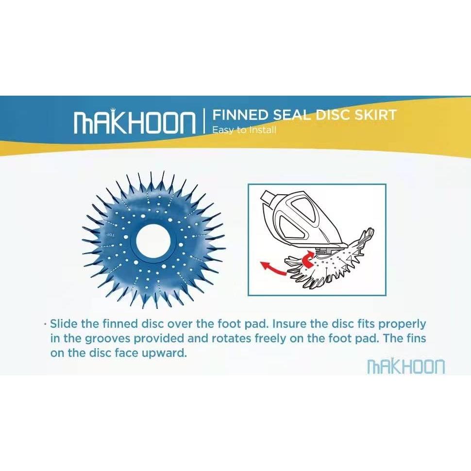 Kit de Reemplazo de Limpiador de Piscina MAKHOON 4 Piezas