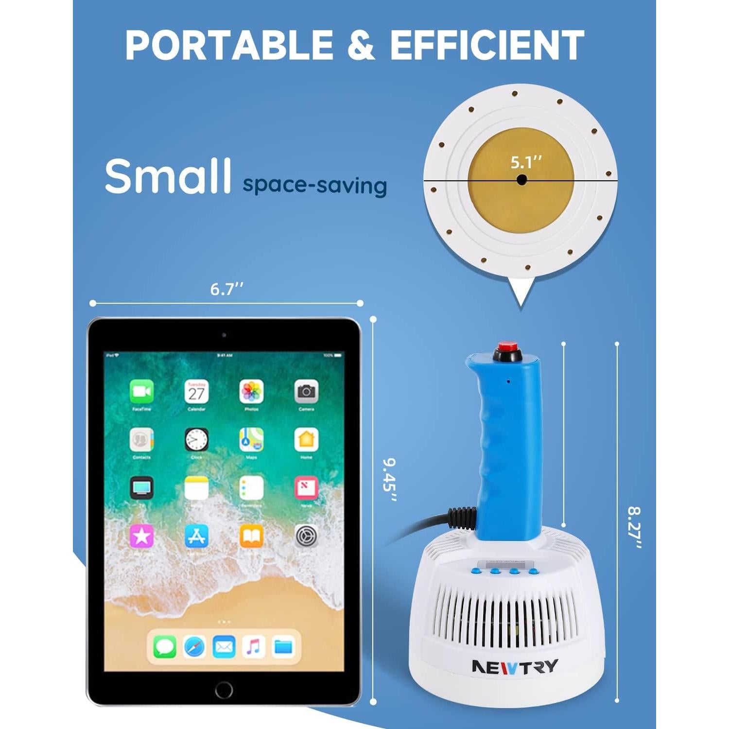 Sellador por Inducción NEWTRY 20-100mm 800W 220V Manual