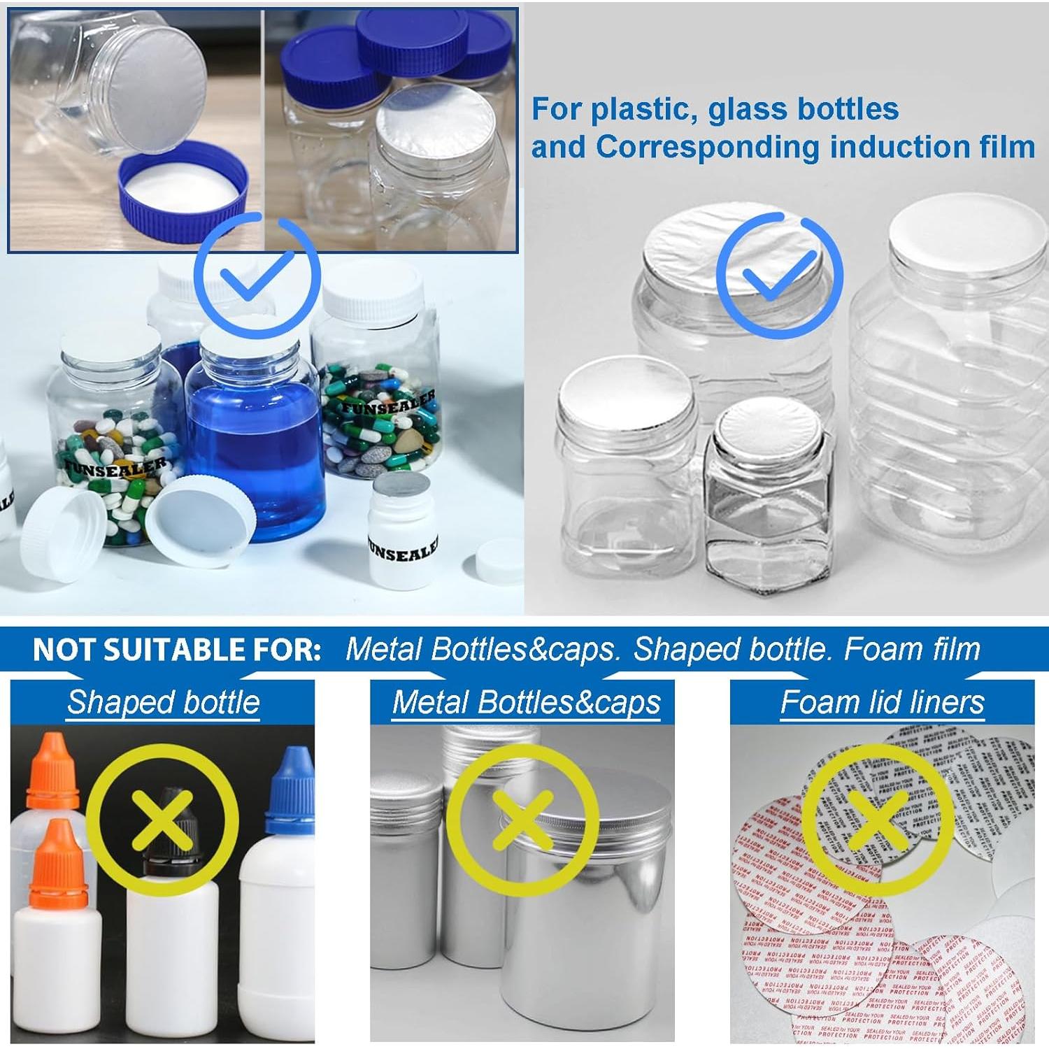 Máquina de Sellado por Inducción FUNSEALER 110-220V para Botellas