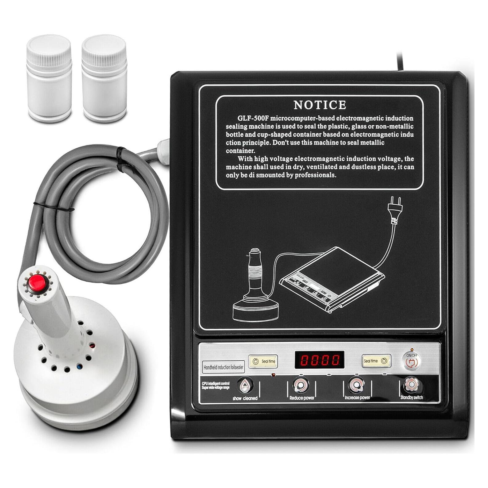 Sellador por Inducción KZU GLF-500F 800-1200W Pantalla Digital