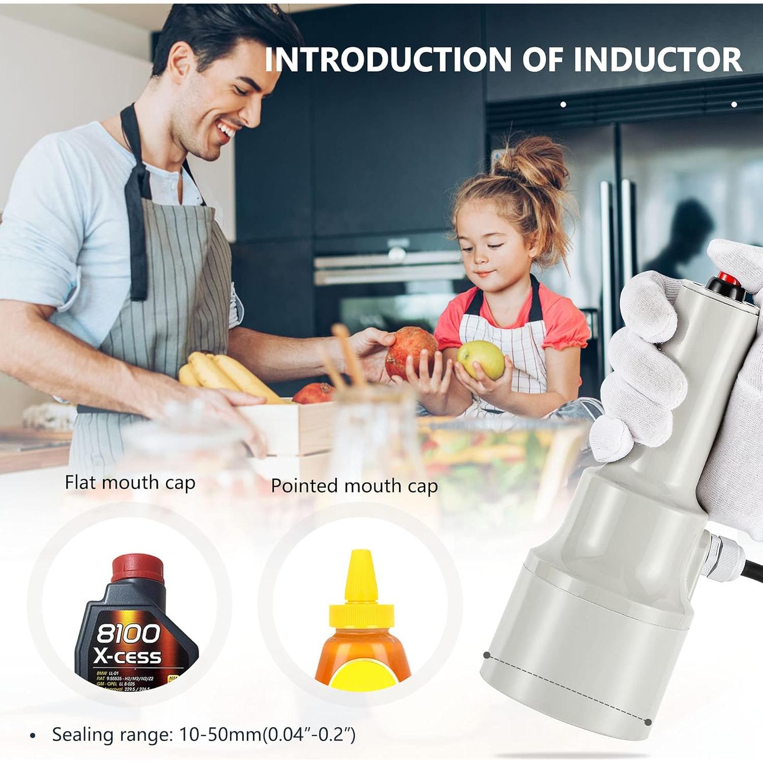 Sellador de Tapas por Inducción NEWTRY 10-50mm 220V