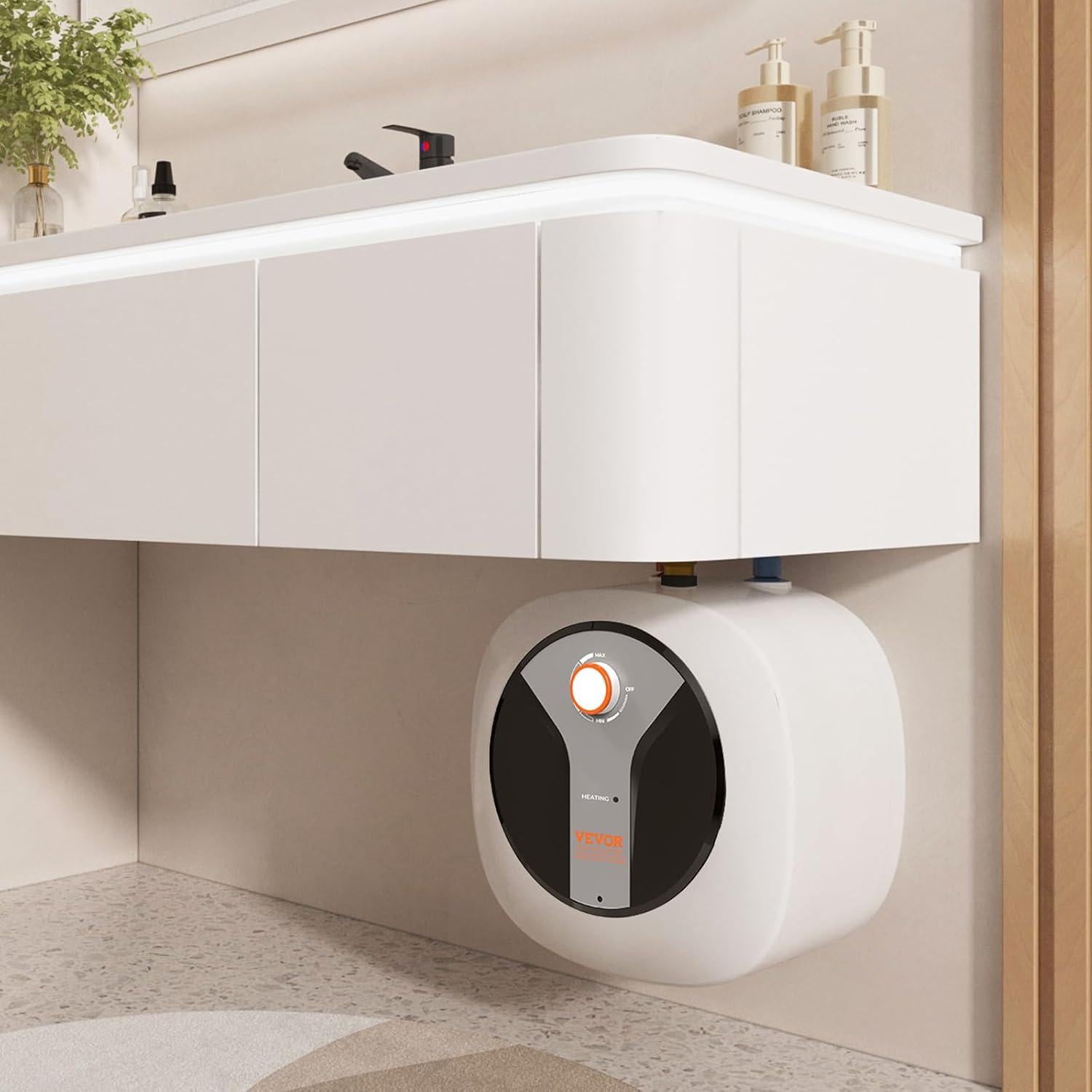 Calentador de Agua Eléctrico VEVOR 15 Litros 1440W Pared