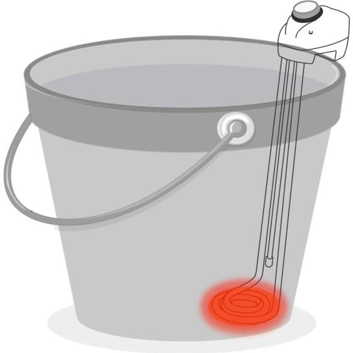 Calentador de Agua de Inmersión KD 1600W Acero Inoxidable