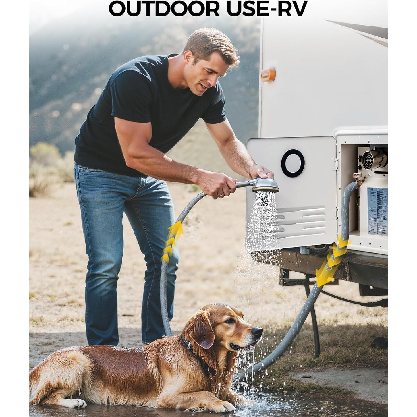 Calentador de Agua Sin Tanque KYX RV 67,000 BTU - Instantáneo 12V