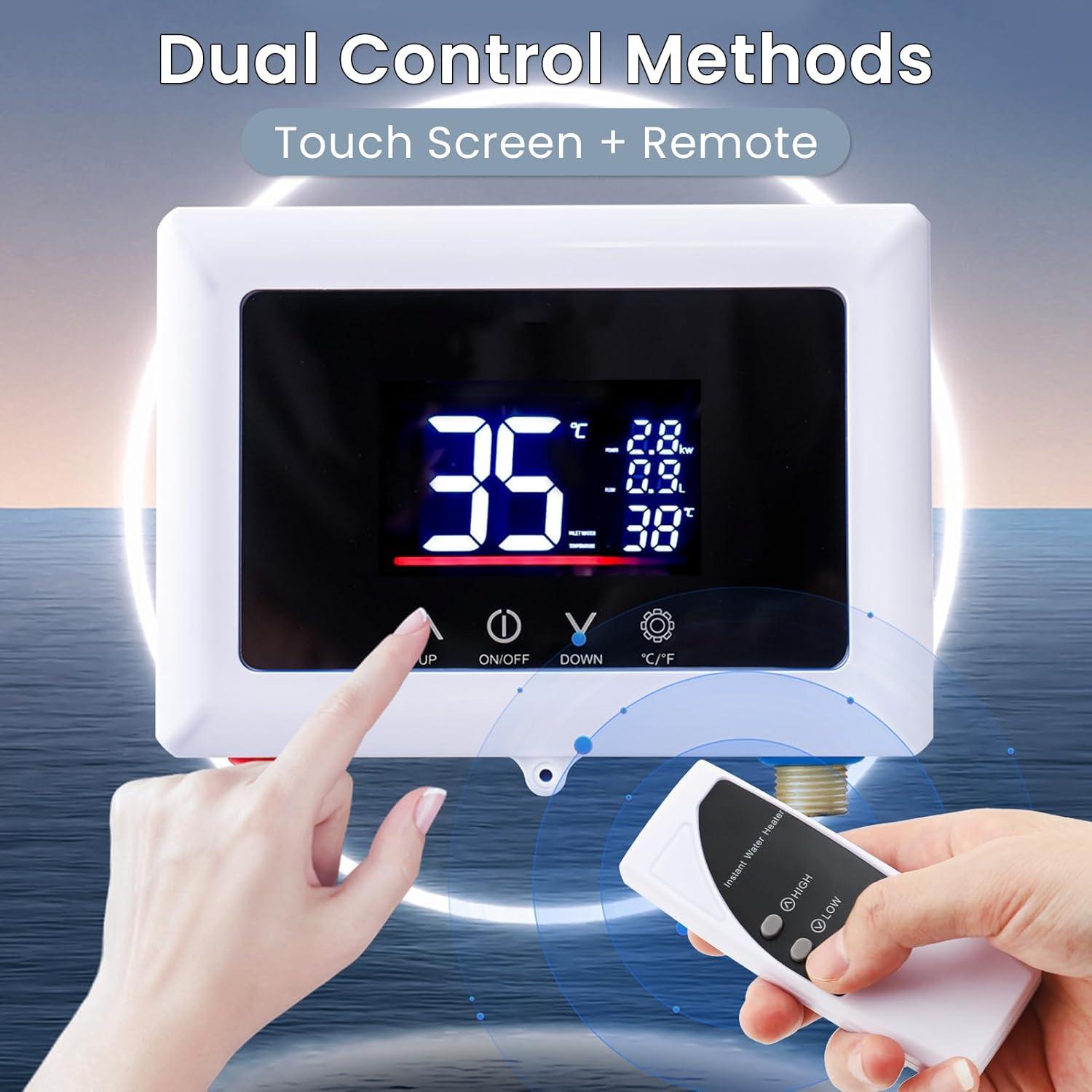 Calentador de Agua Eléctrico Sin Tanque AILOOCEDI 3000W 110V