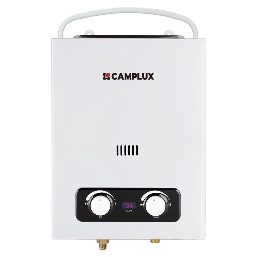Calentador de Agua Portátil CAMPLUX 1.5 GPM Gas Sin Tanque