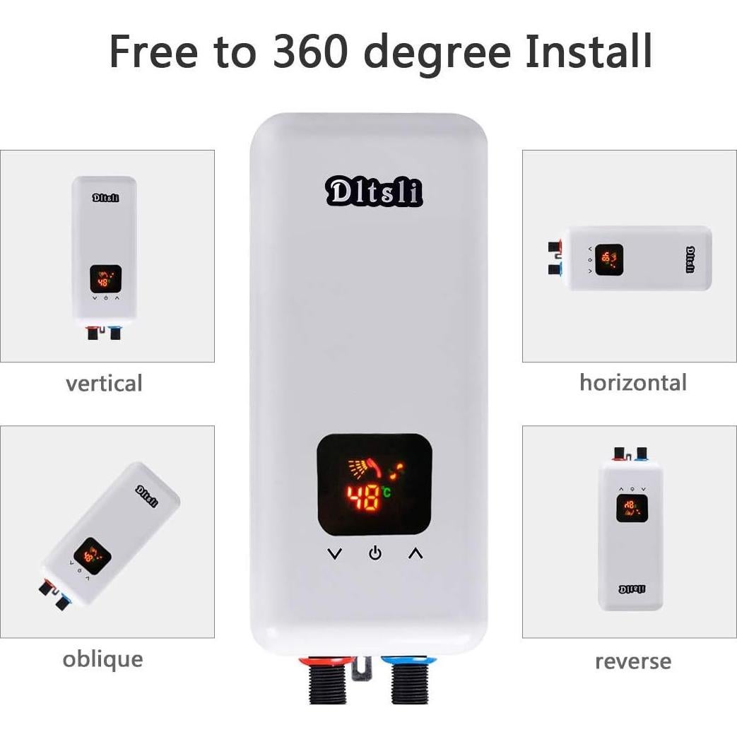 Calentador de Agua Eléctrico Instantáneo Dltsli 5.5KW 240V Mini